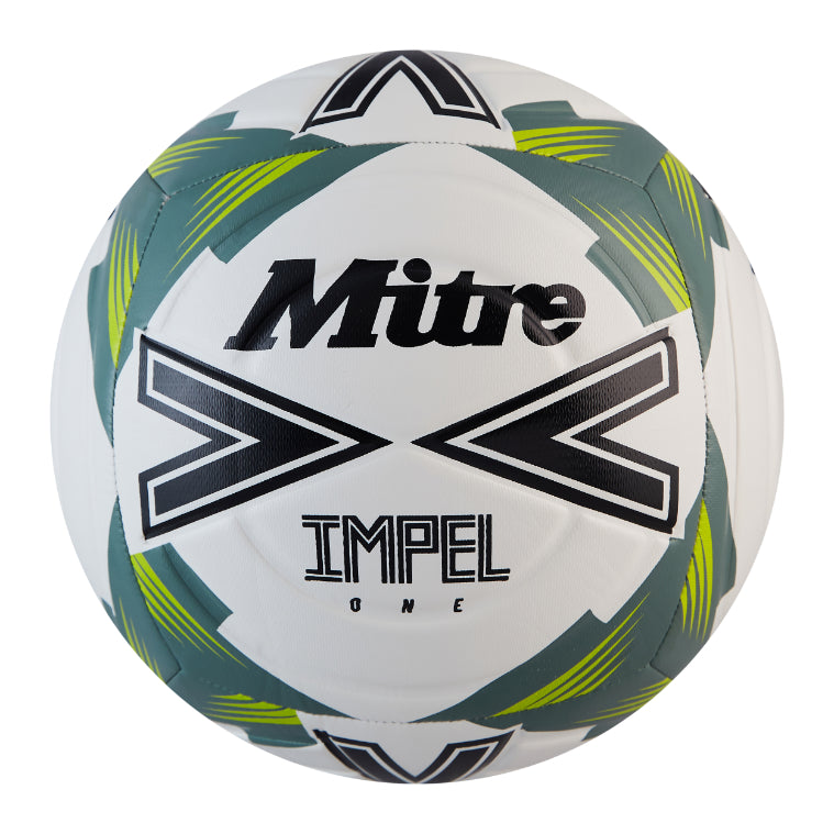 Mitre Impel One Football - White/Black/Sage