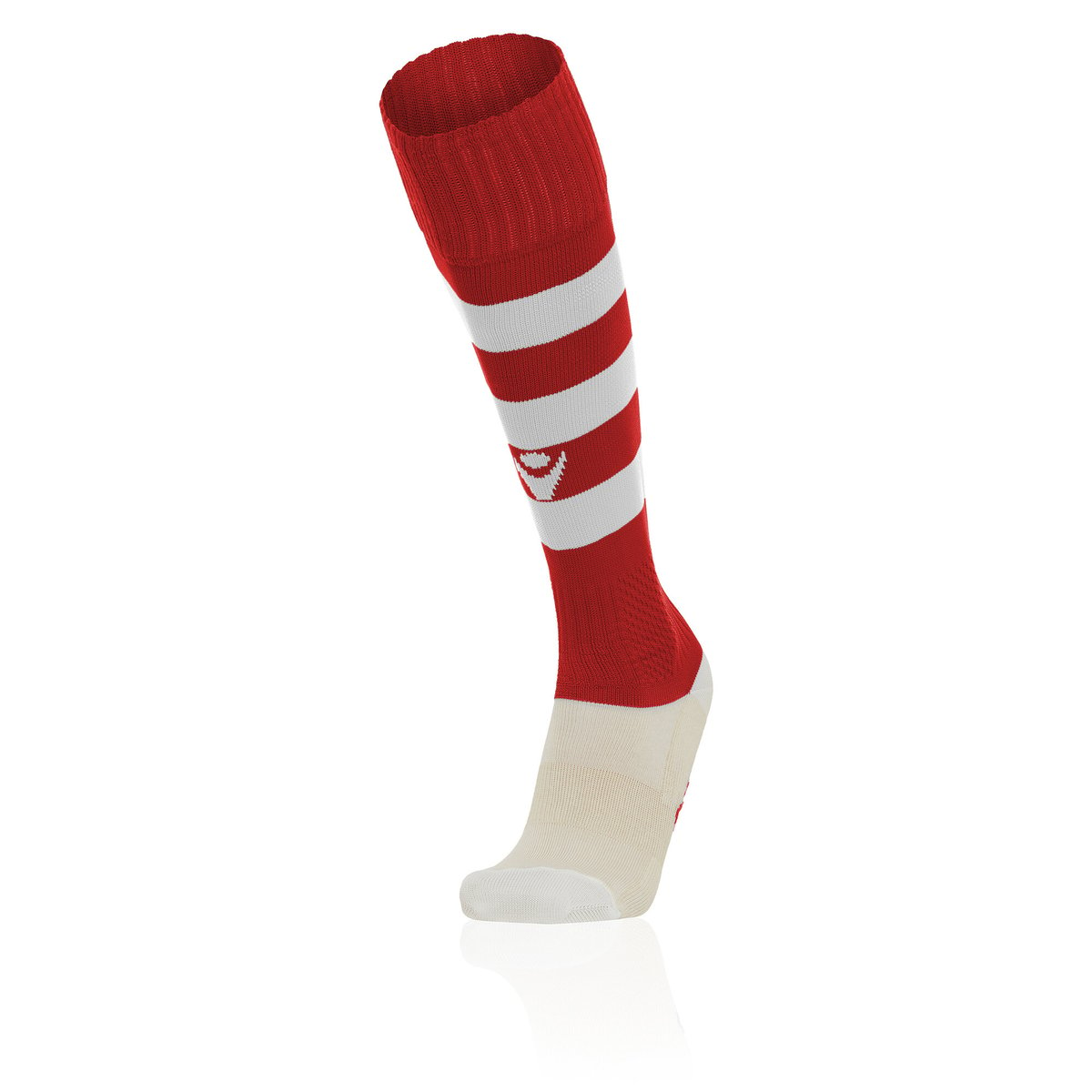 Macron Hoops Match Sock - Red/White (Pack of 5)
