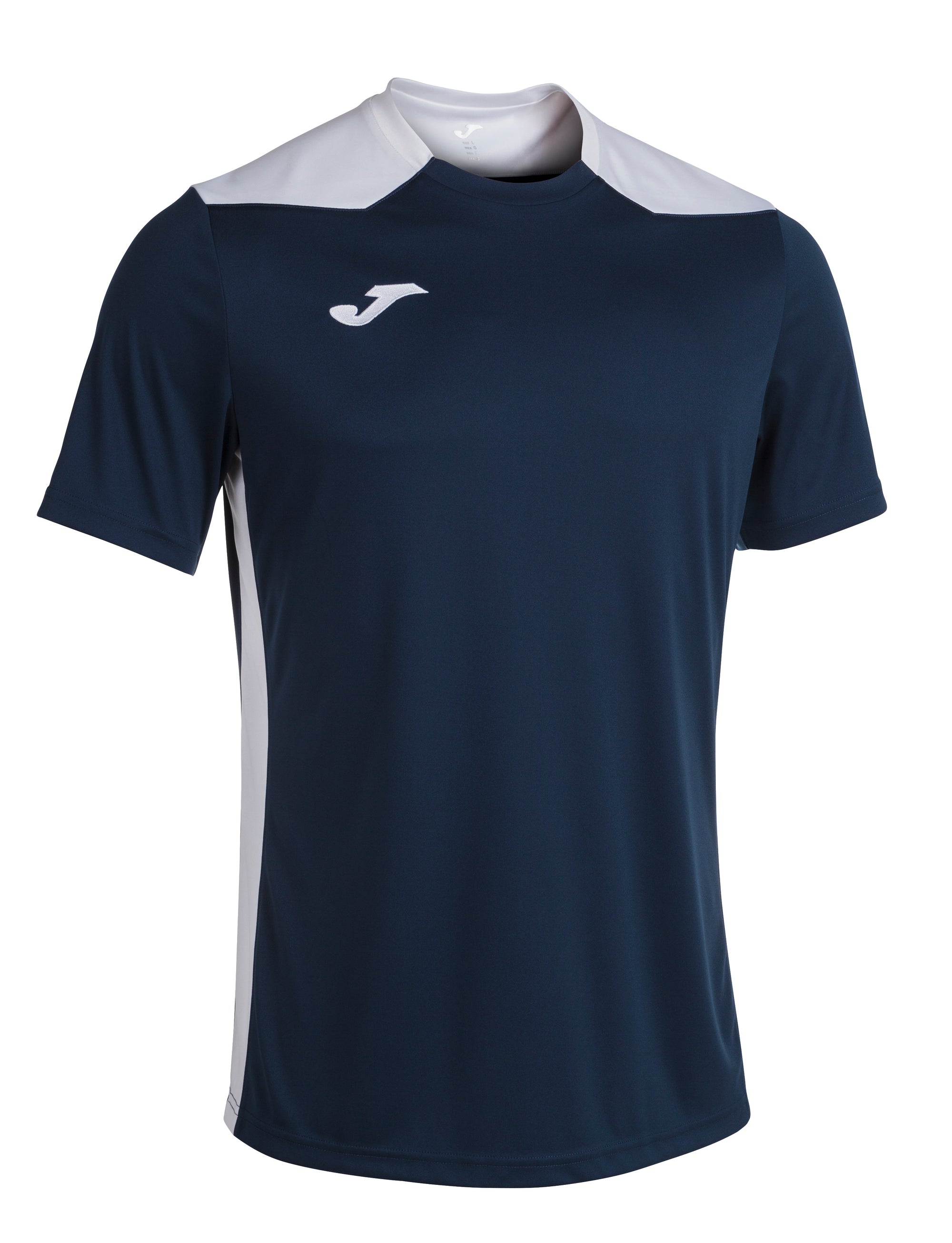 Joma Championship VI Short Sleeved T-Shirt - Dark Navy/White