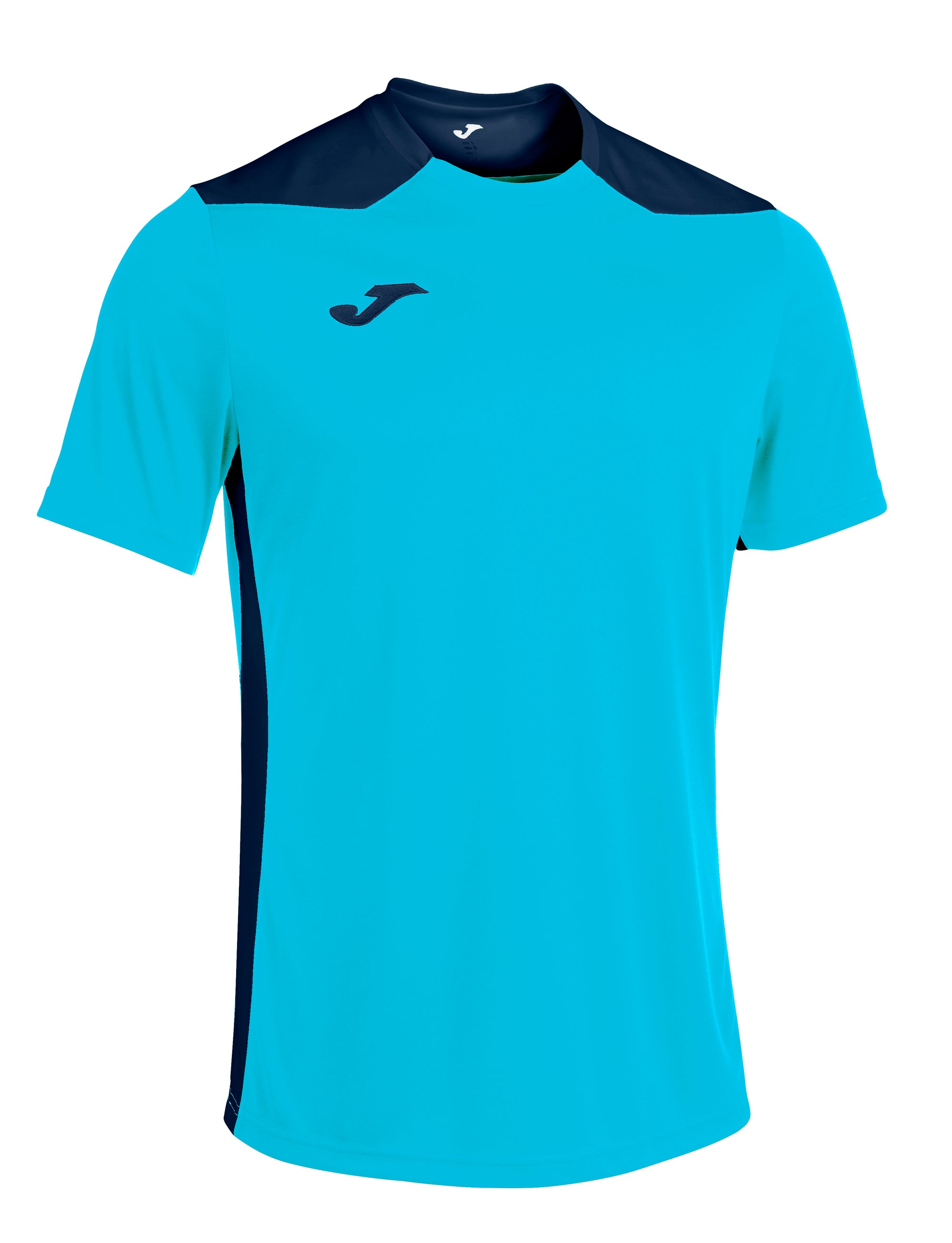 Joma Championship VI Short Sleeved T-Shirt - Turquoise Fluor/Dark Navy