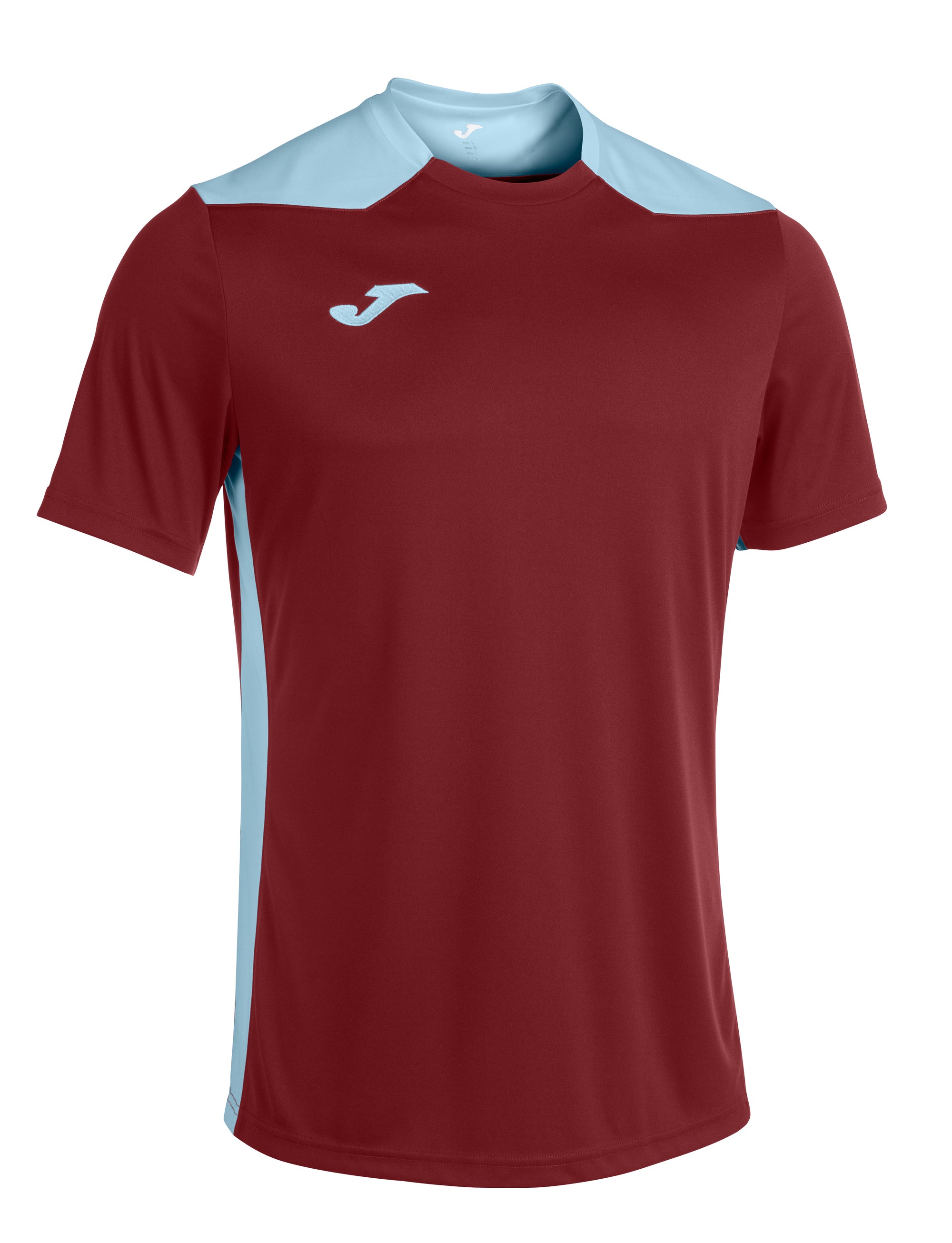 Joma Championship VI Short Sleeved T-Shirt - Burgundy/Sky
