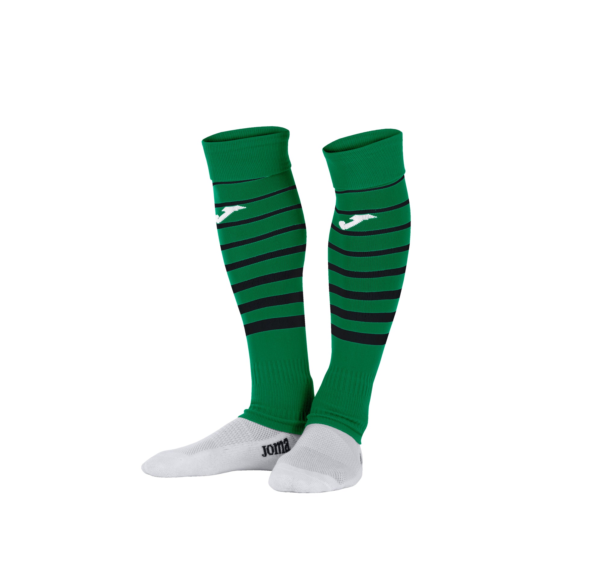 Joma Premier II Sock Leg - Green Medium/Black