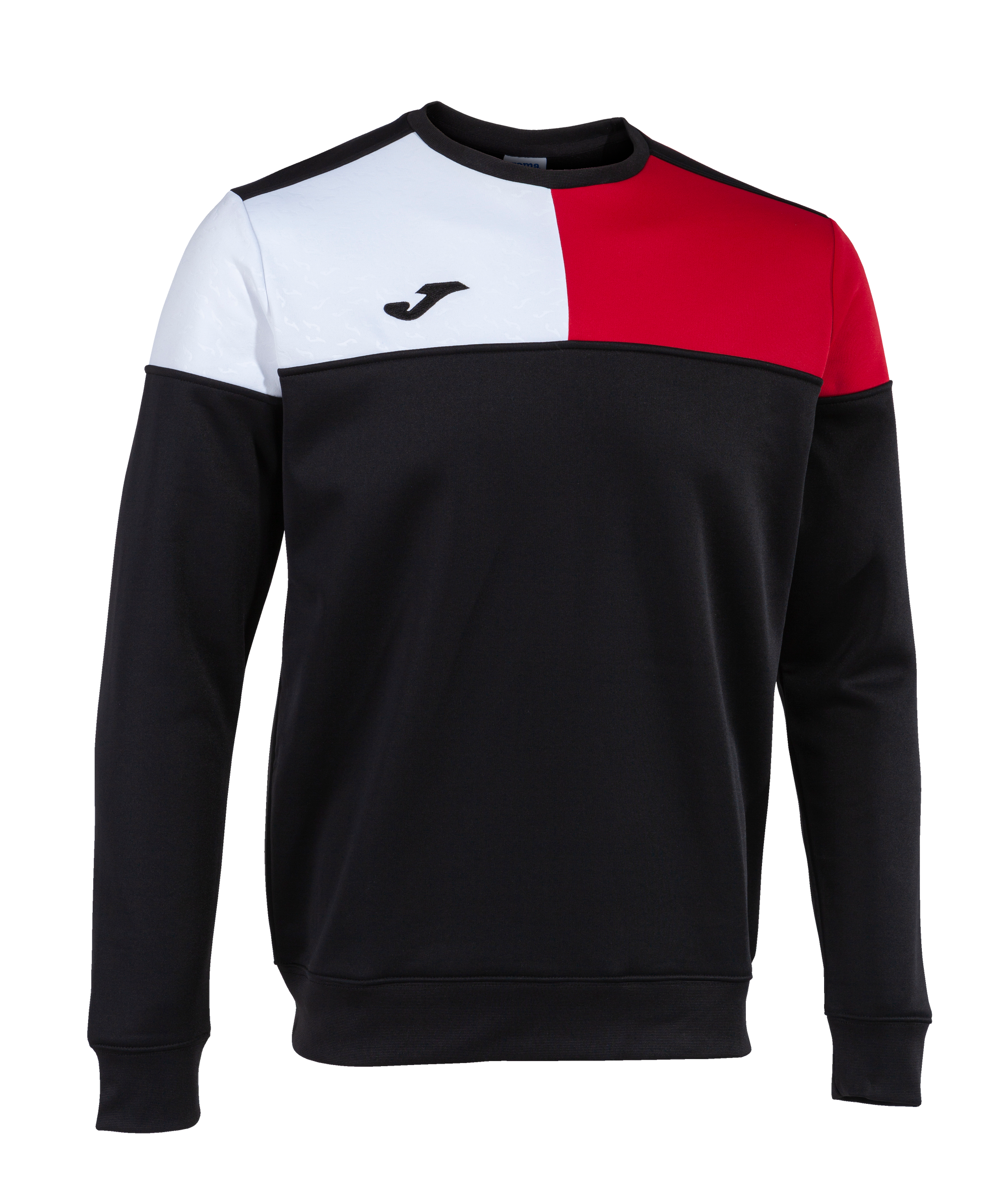 Joma Crew V Sweatshirt- Black/Red/White