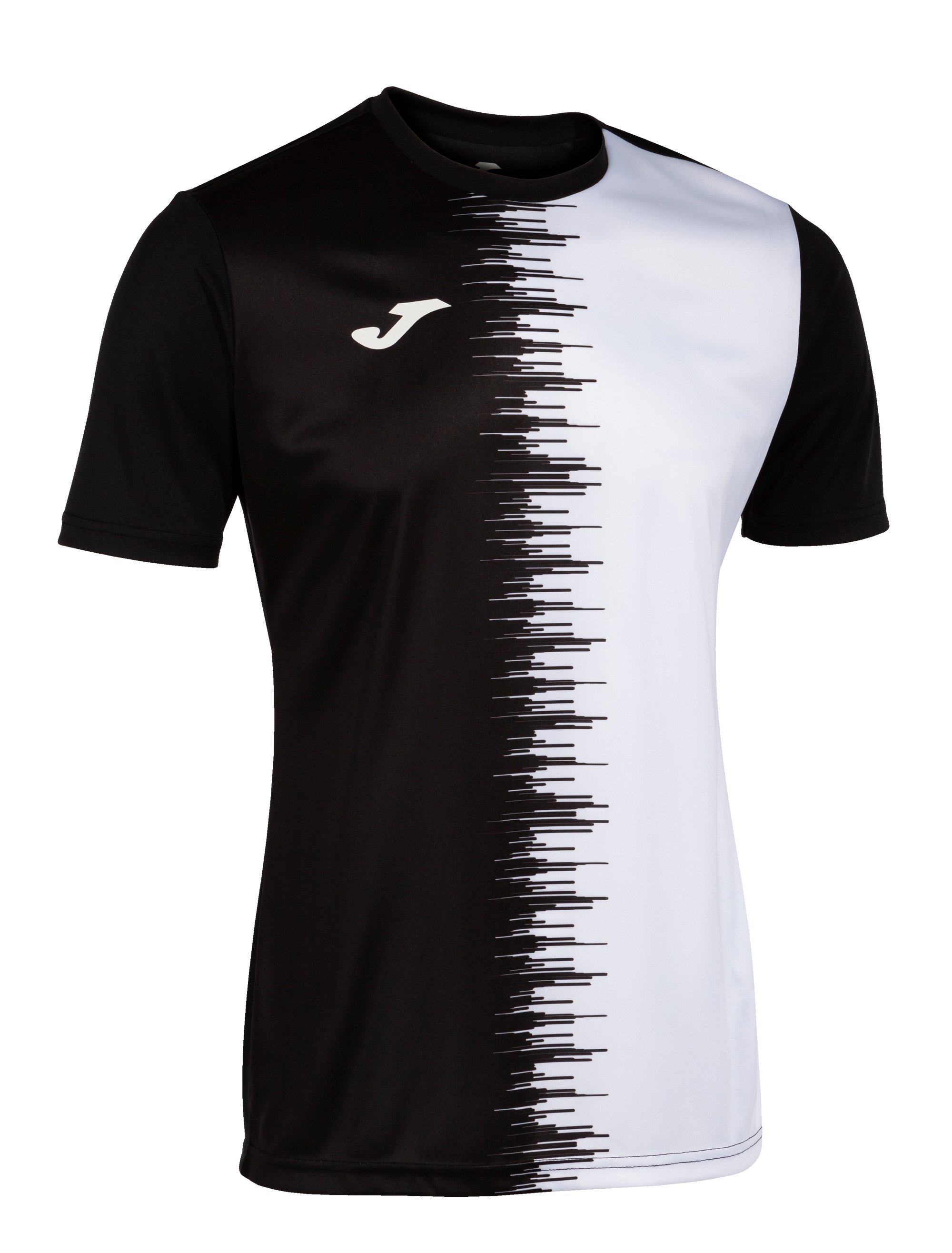 Joma City II Short Sleeve T-Shirt - Black/White