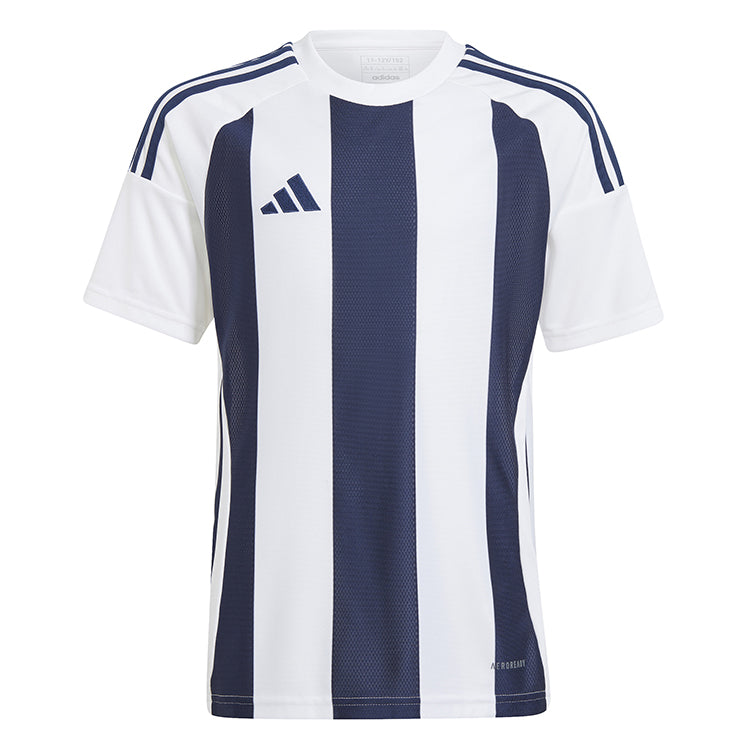 Adidas Striped 24 Jersey - White/Team Navy Blue