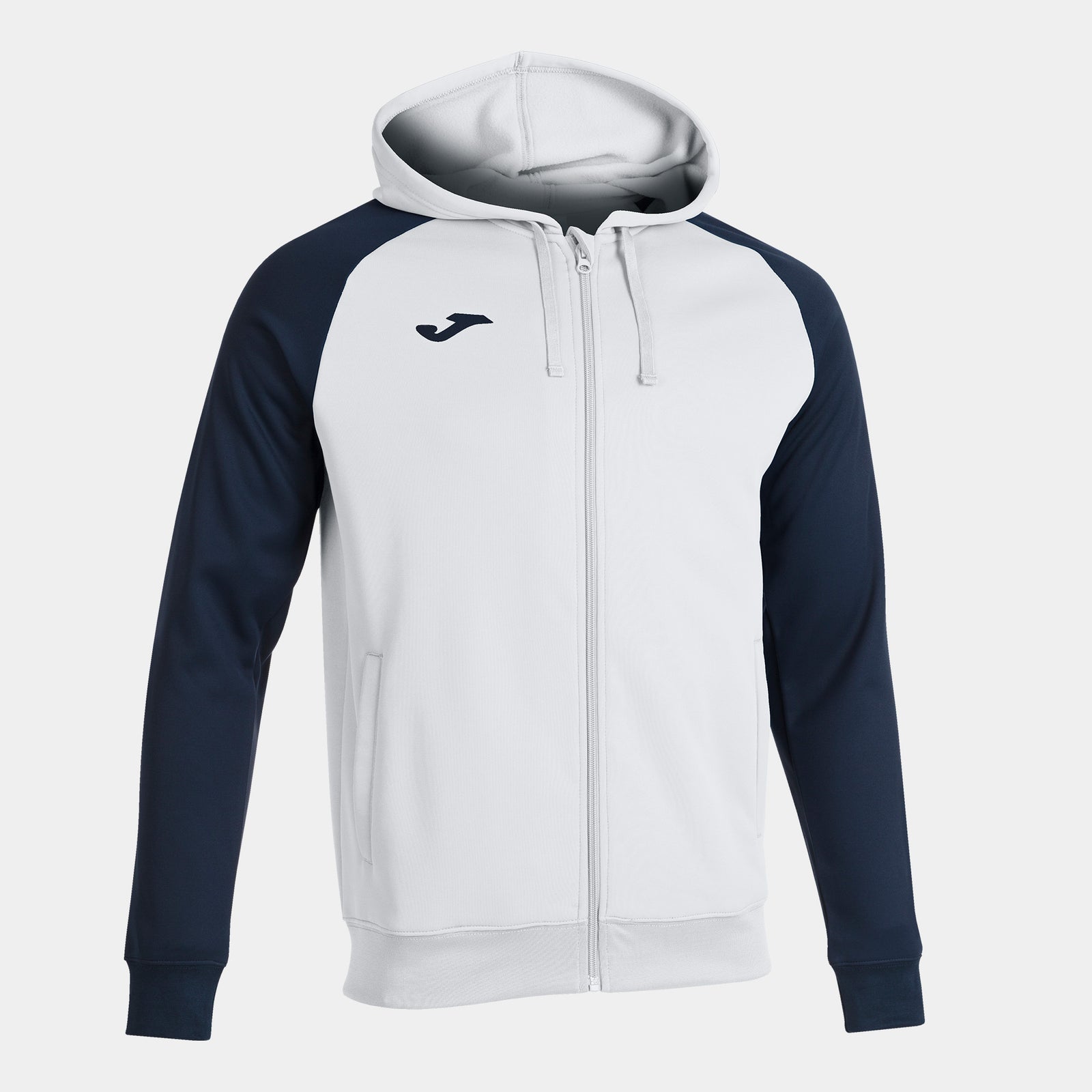 Joma Academy IV Hoodie Jacket - White/Dark Navy