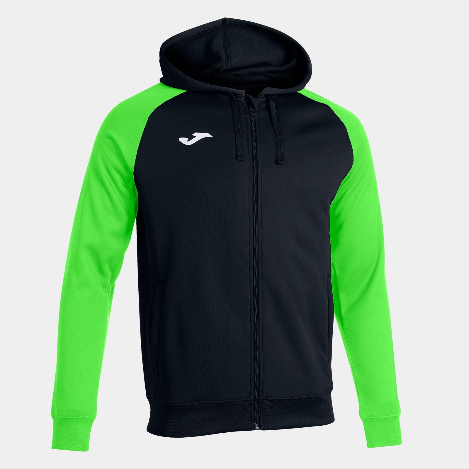 Joma Academy IV Hoodie Jacket - Black/Green Fluor