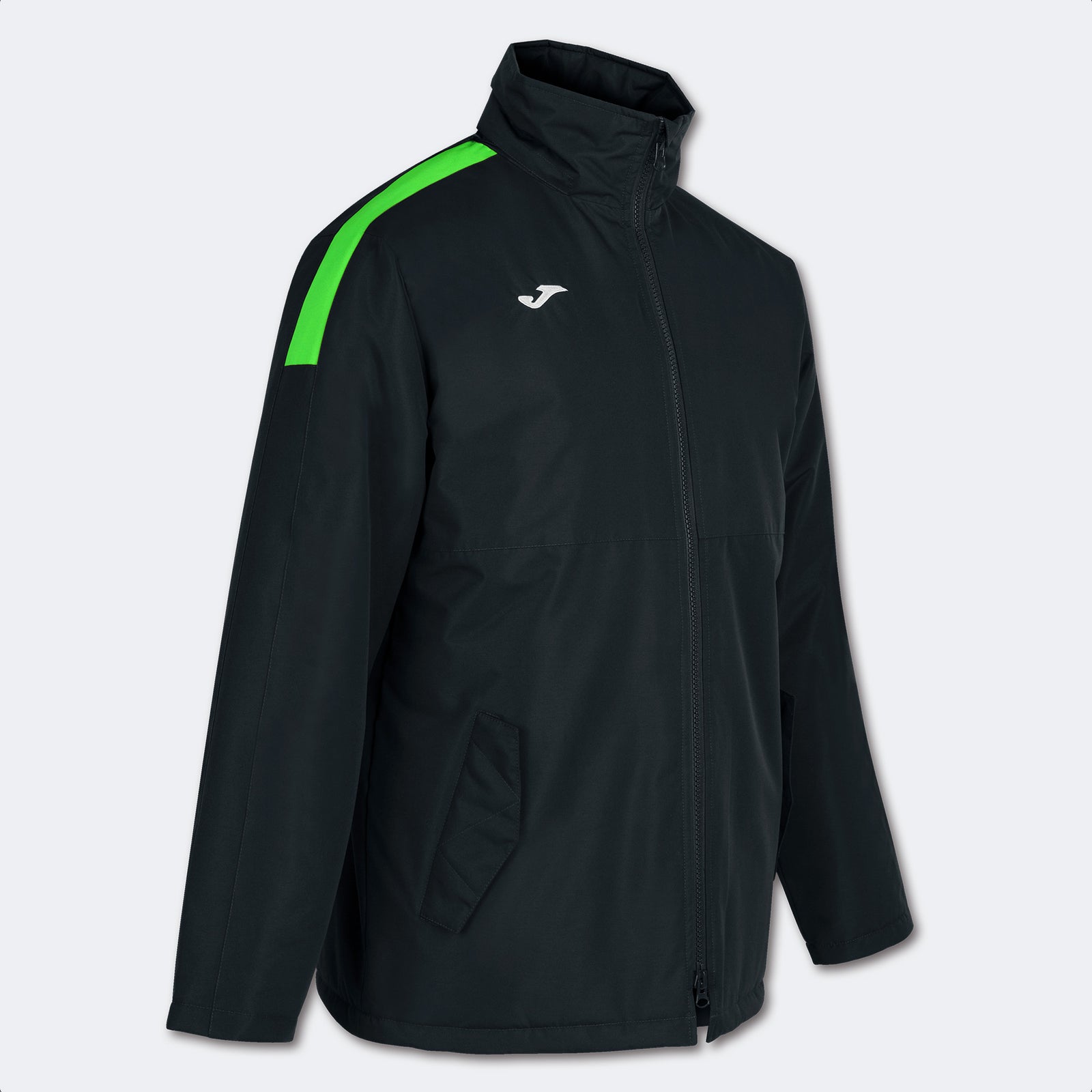Joma Trivor Anorak - Black/Green Fluor