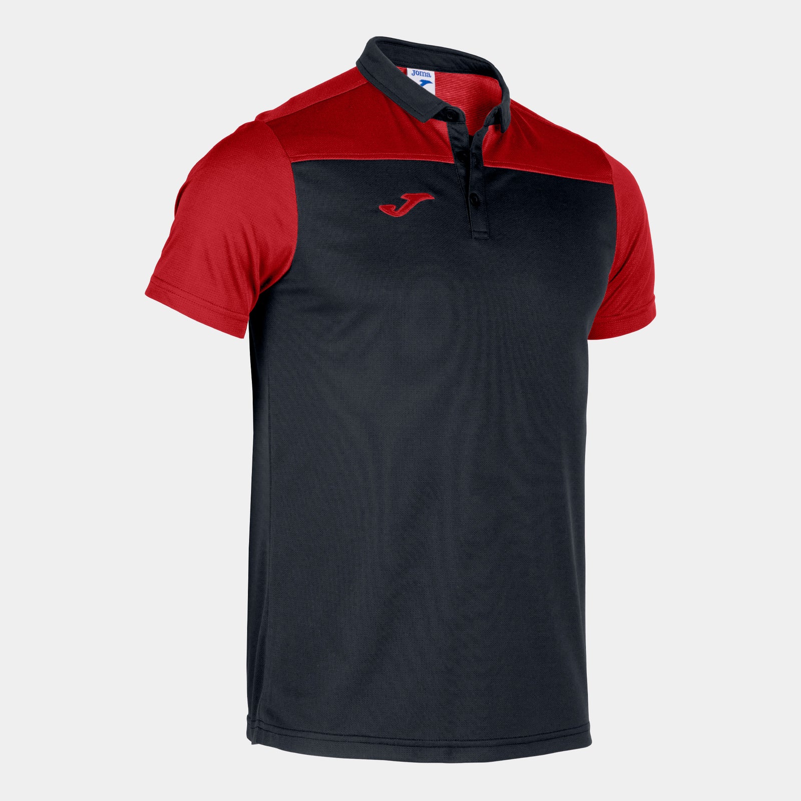 Joma Hobby II Polo - Black/Red