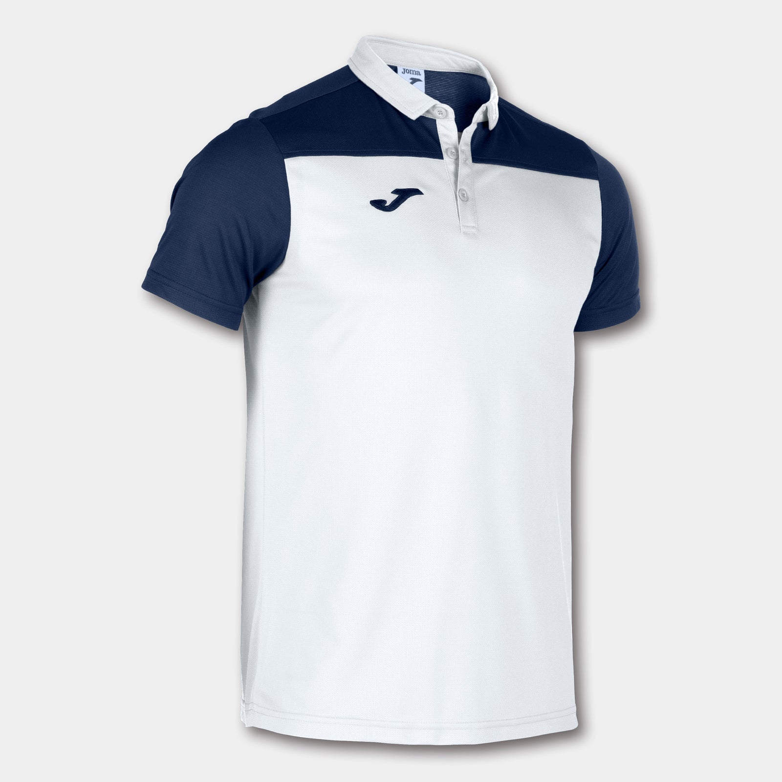 Joma Hobby II Polo - White/Dark Navy