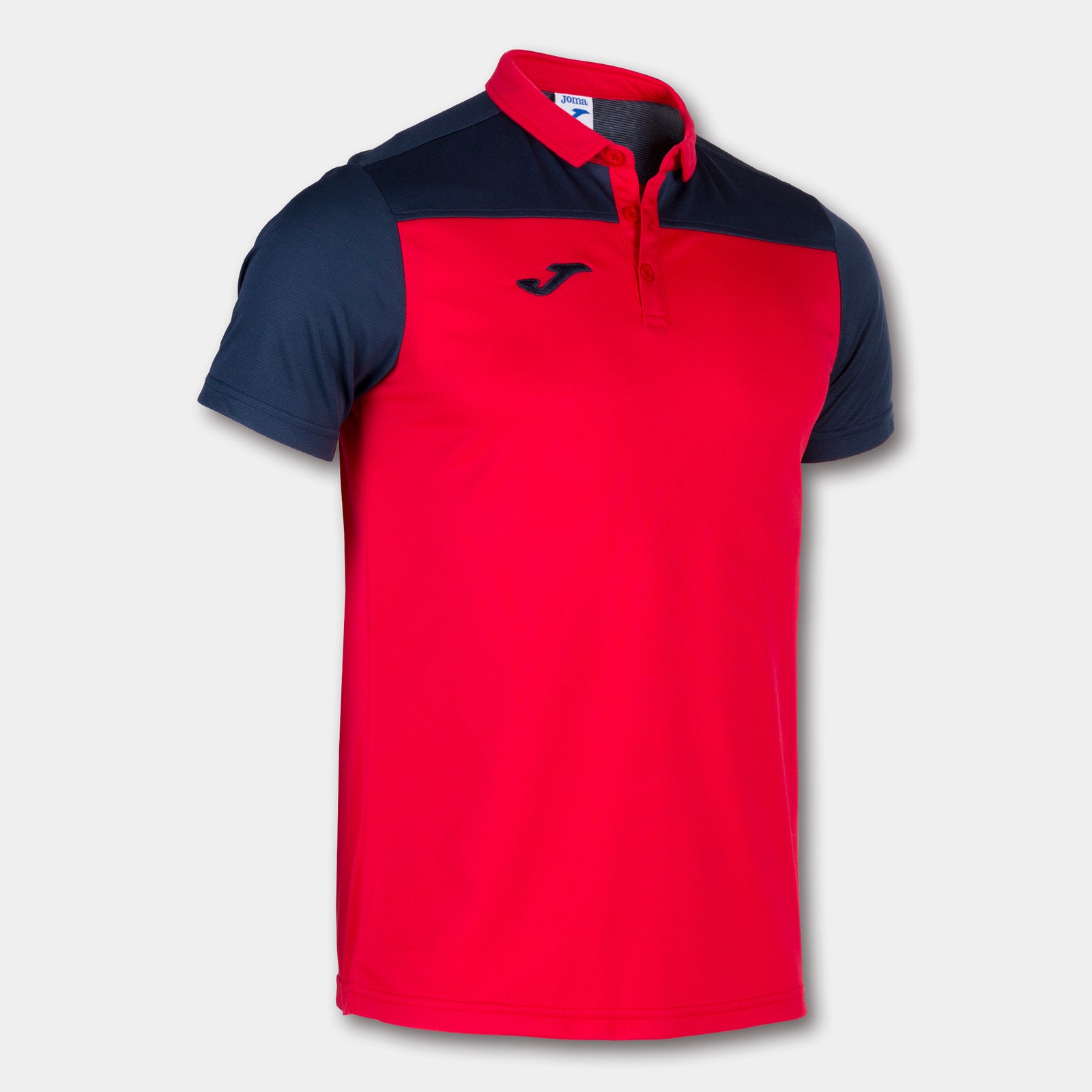 Joma Hobby II Polo - Red/Dark Navy