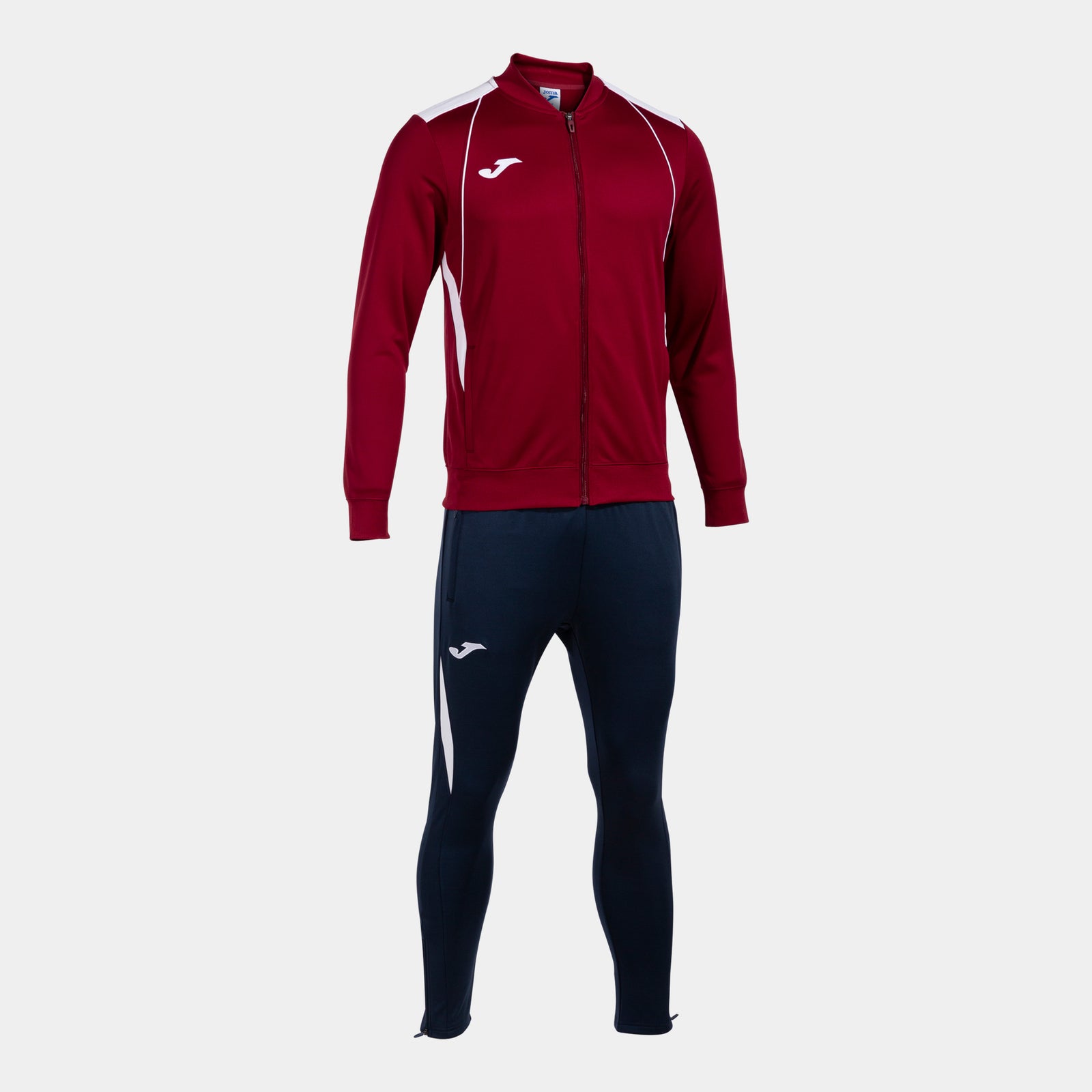 Joma Championship VII Tracksuit - Burgundy/White/Dark Navy