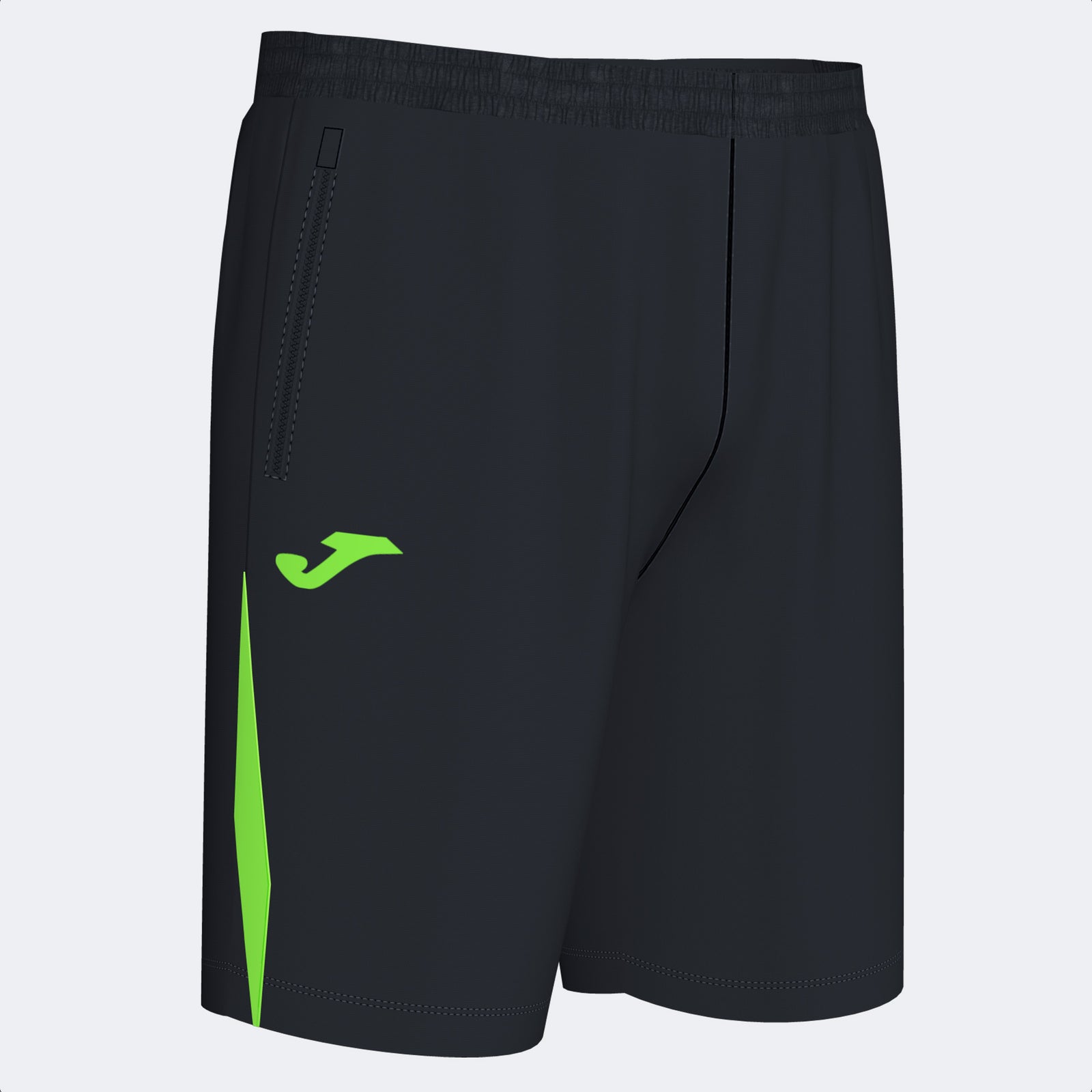 Joma Championship VII Short - Black/Green Fluor