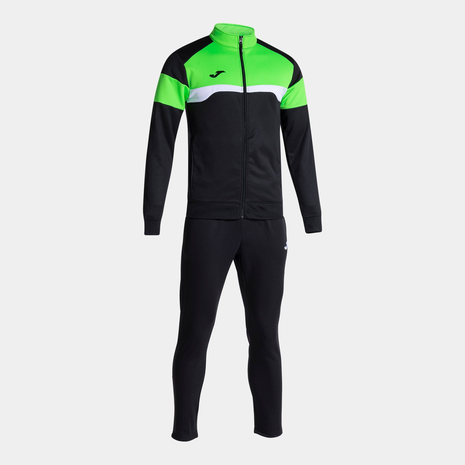 Joma Danubio III Tracksuit - Black/Green Fluor