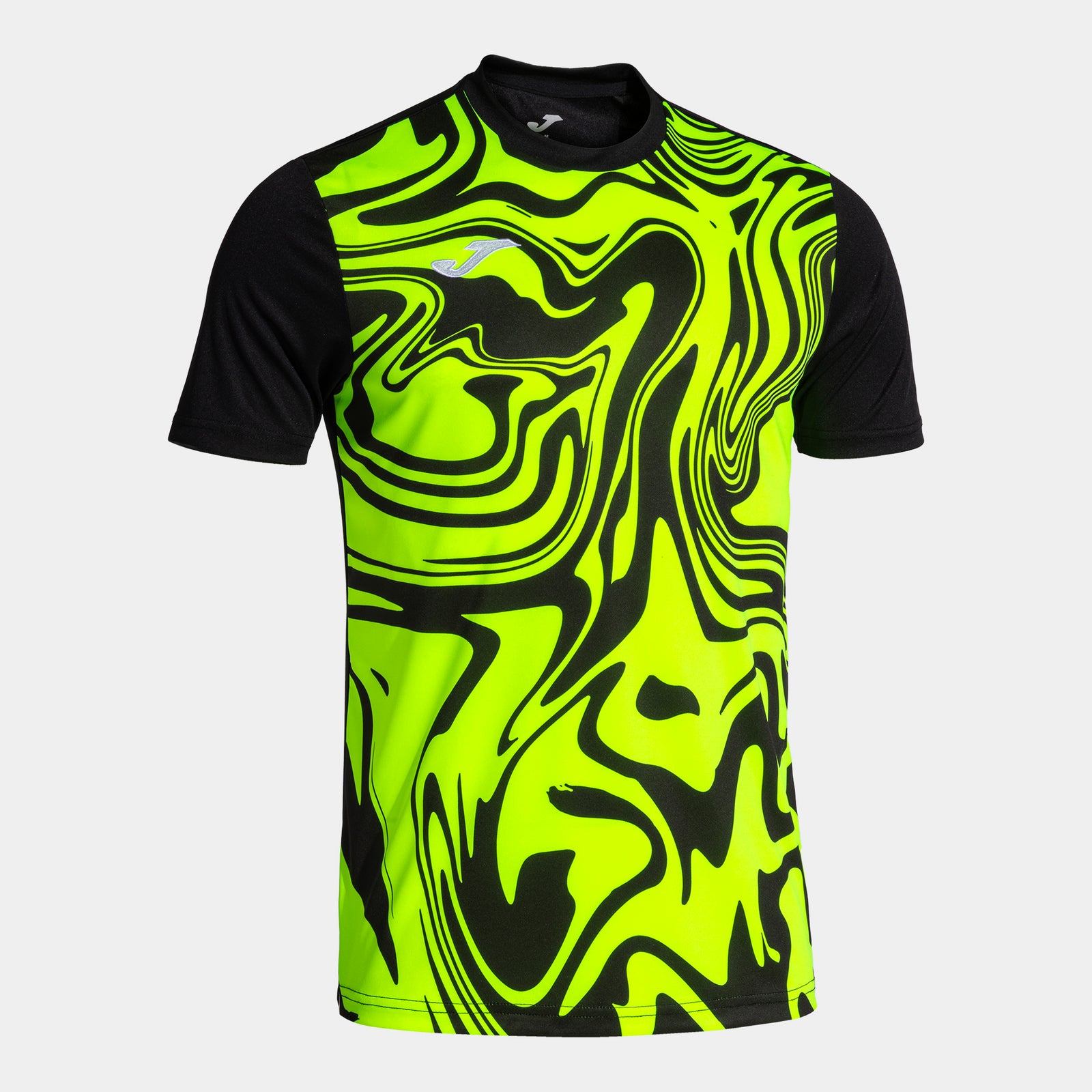 Joma Lion II T-Shirt - Black/Fluo Yellow