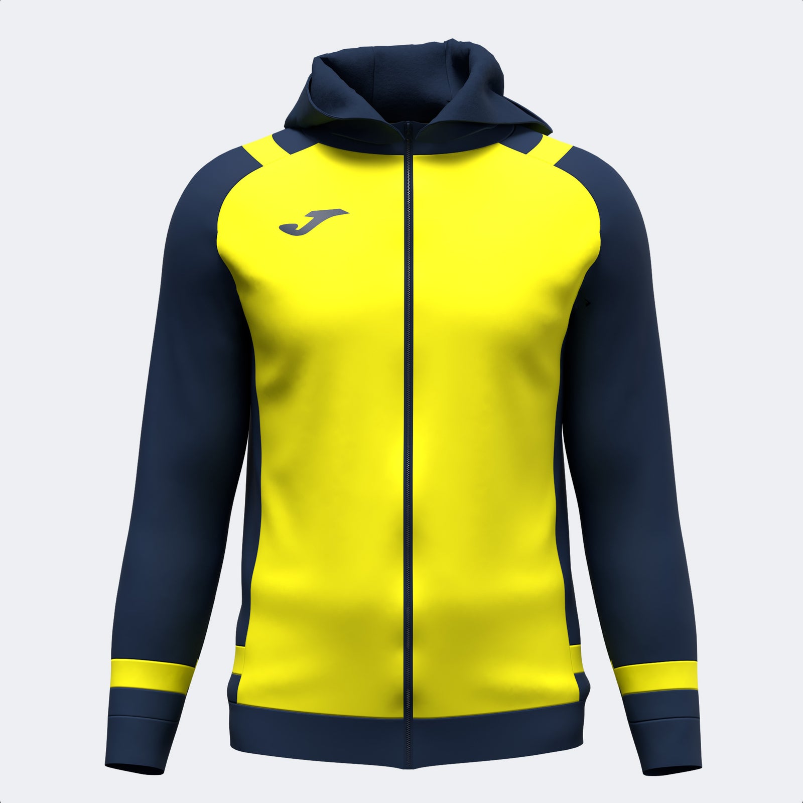 Joma Lider Hoodie - Yellow Fluor/Dark Navy