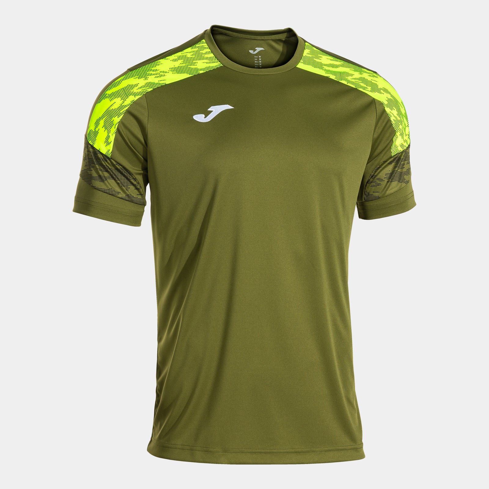 Joma Championship VIII T-Shirt - Kaki/Yellow Fluor