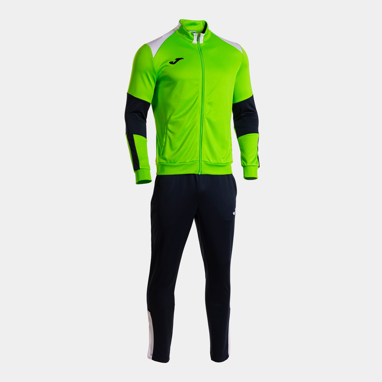 Joma Danubio IV Tracksuit - Fluor Green/White/Dark Navy