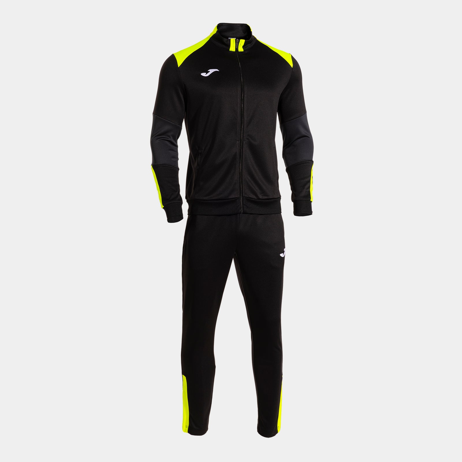 Joma Danubio IV Tracksuit - Black/Yellow Fluor/Anthracite