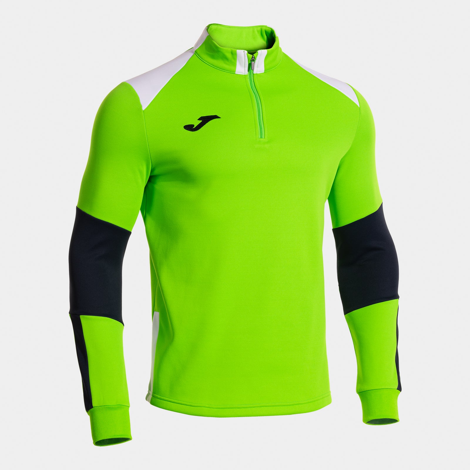 Joma Danubio IV Half Zip - Fluor Green/White/Dark Navy