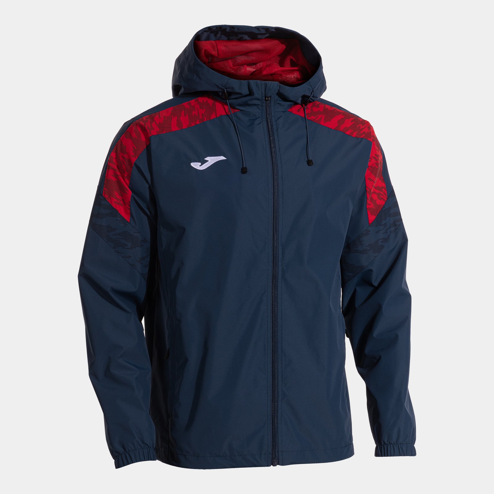 Joma Championship VIII Rain Jacket - Dark Navy/Red