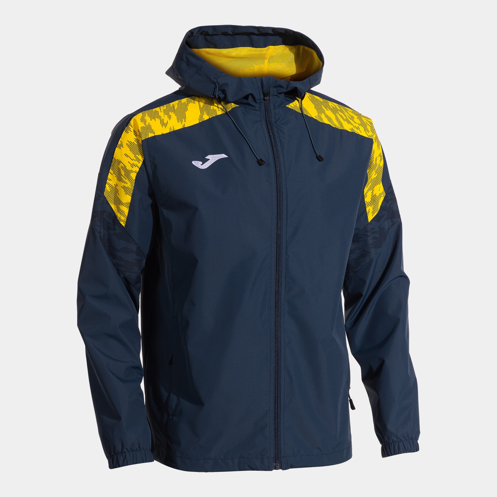 Joma Championship VIII Rain Jacket - Dark Navy/Yellow