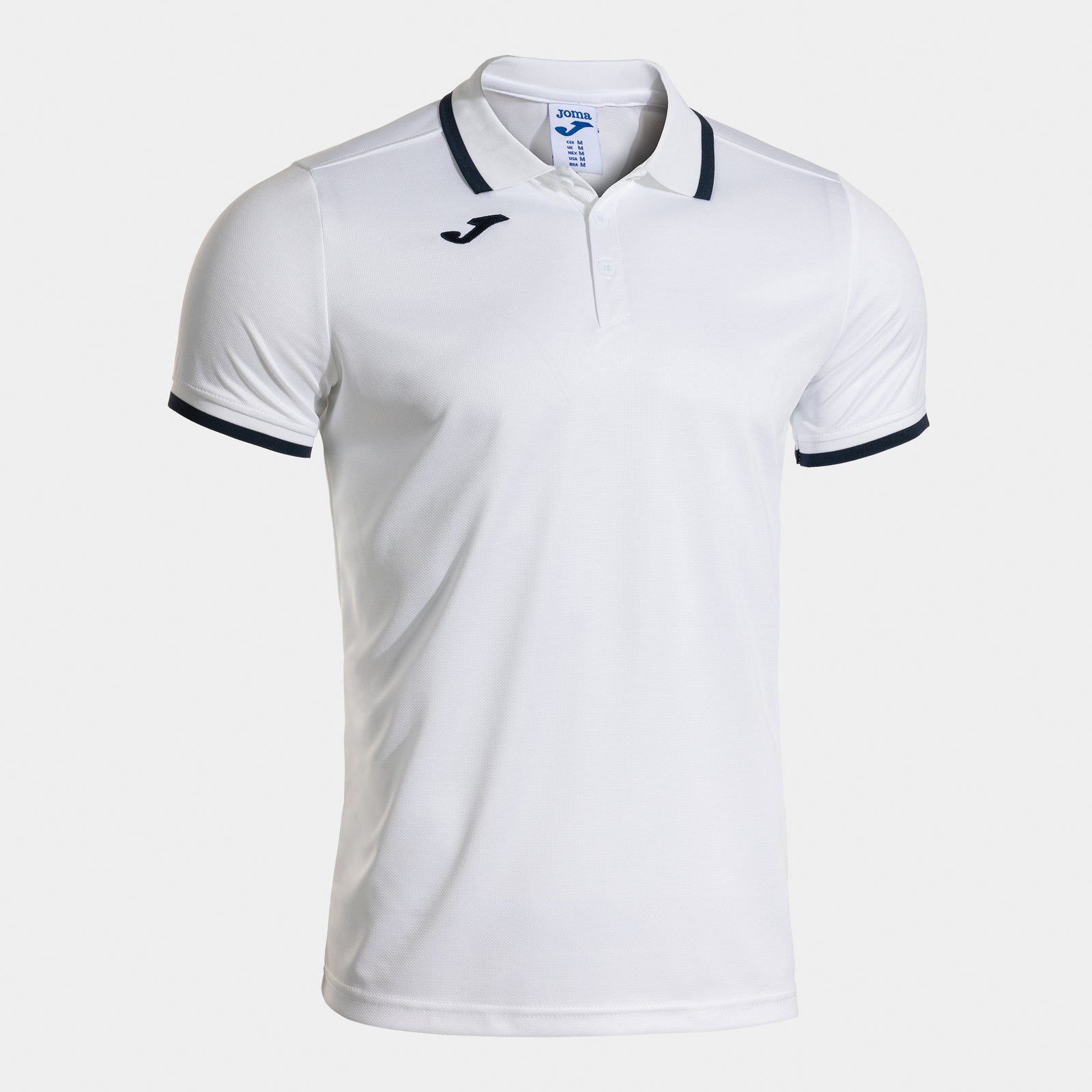 Joma Combi Premium Polo - White/Dark Navy