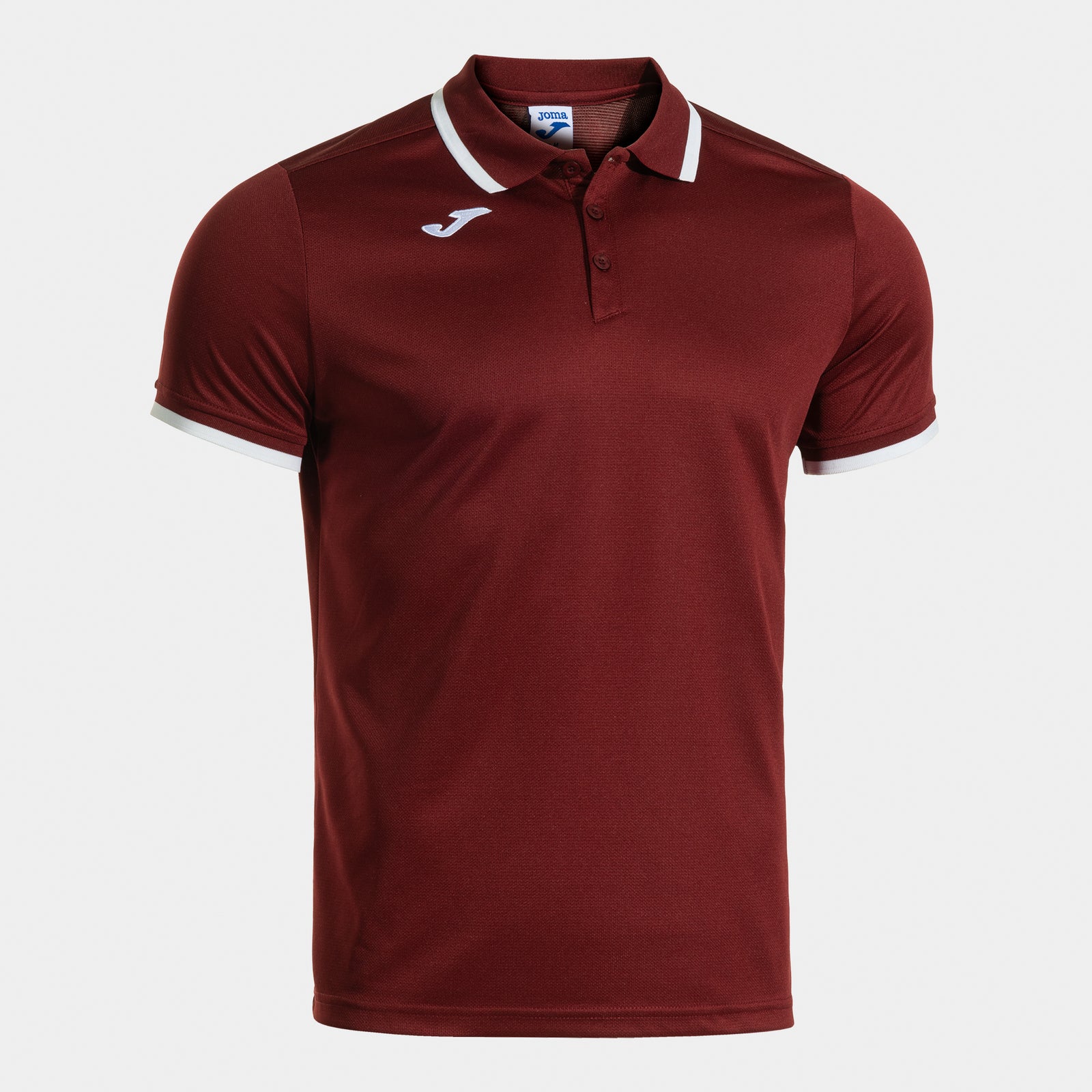 Joma Combi Premium Polo - Burgundy/White