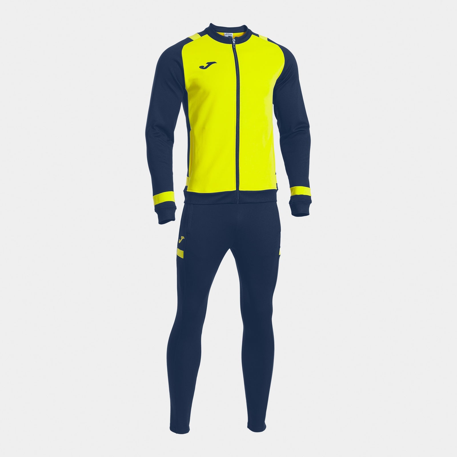 Joma Lider Tracksuit - Yellow Fluor/Dark Navy
