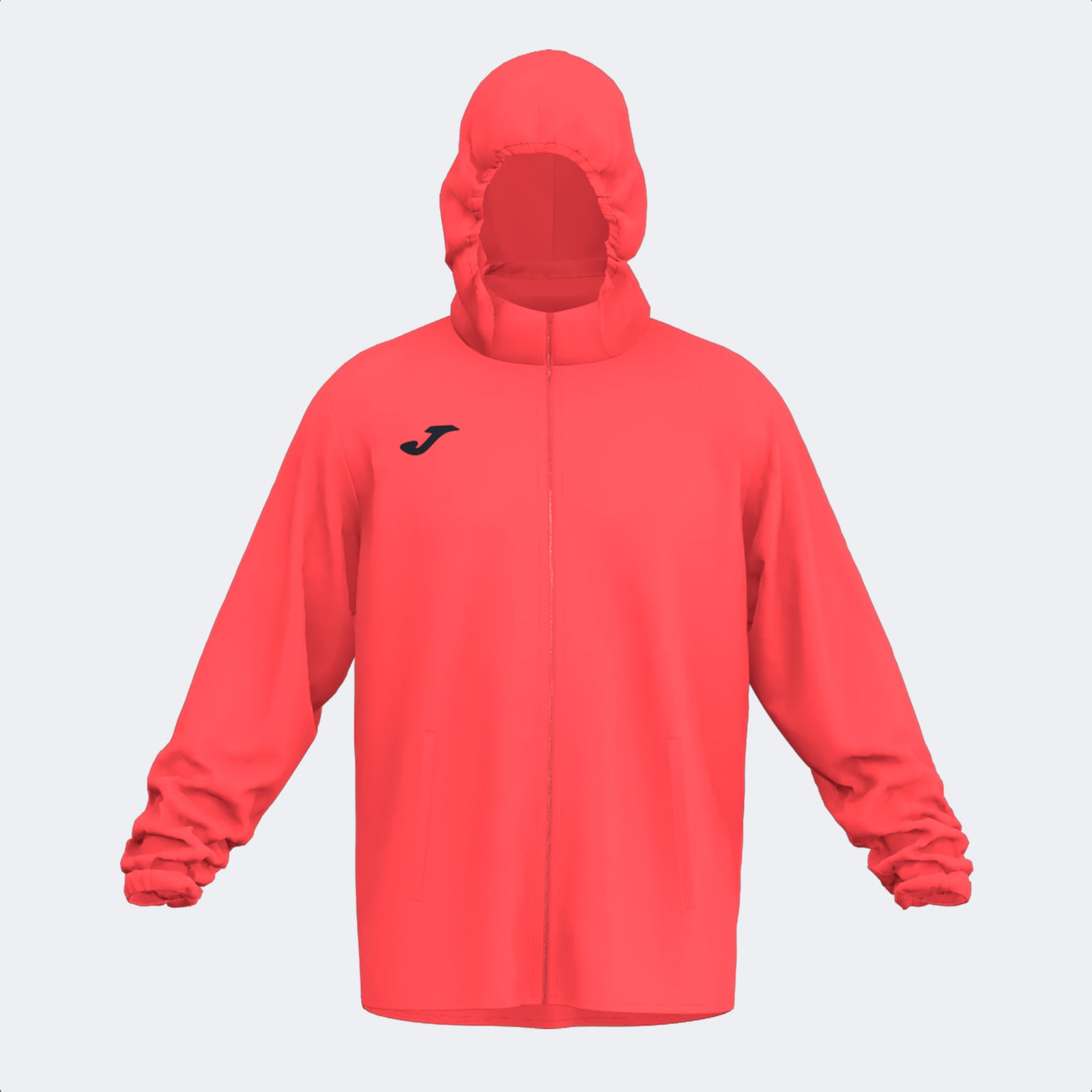 Joma Iris Rain Jacket - Dark Orange Fluor