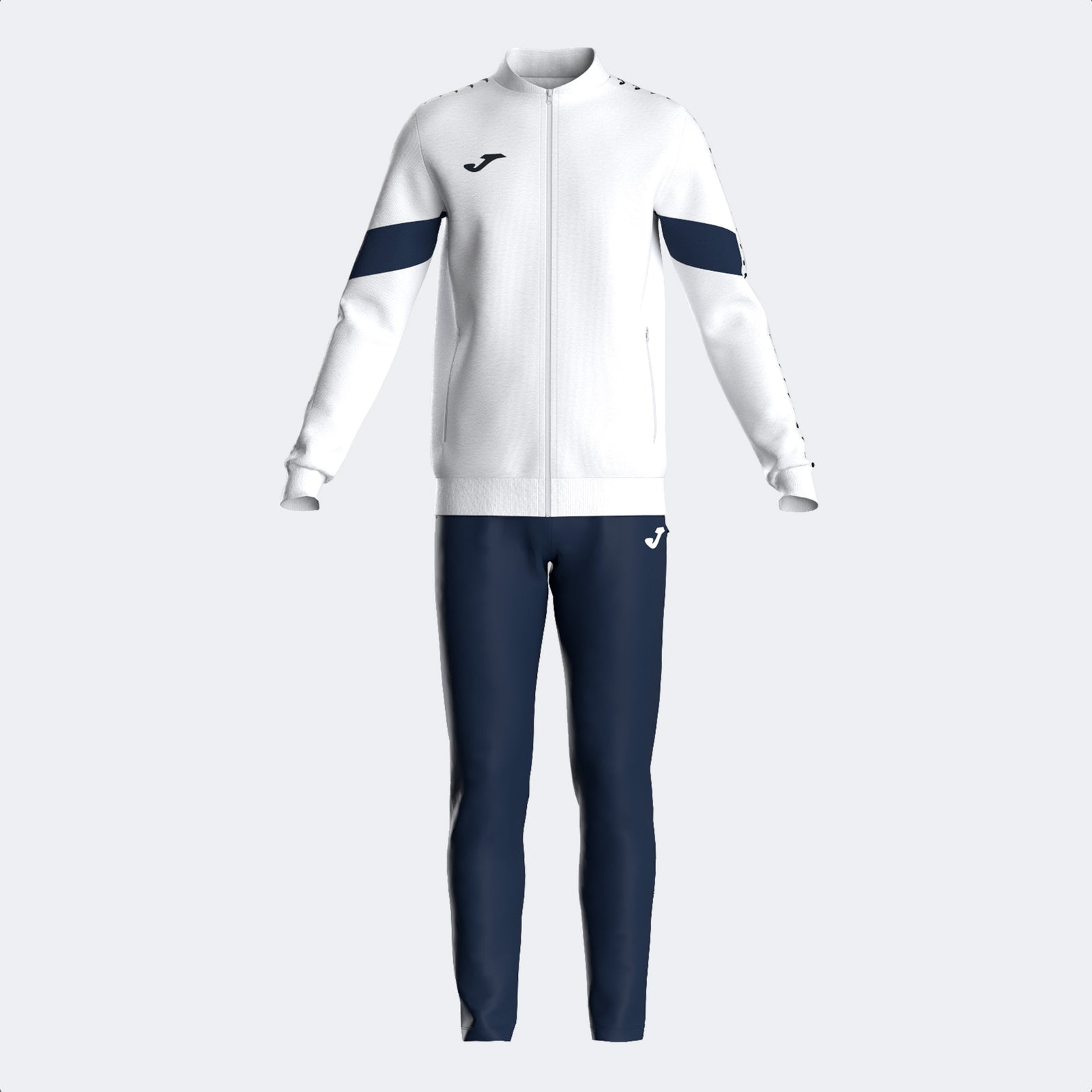 Joma Heroic Tracksuit - White/Dark Navy