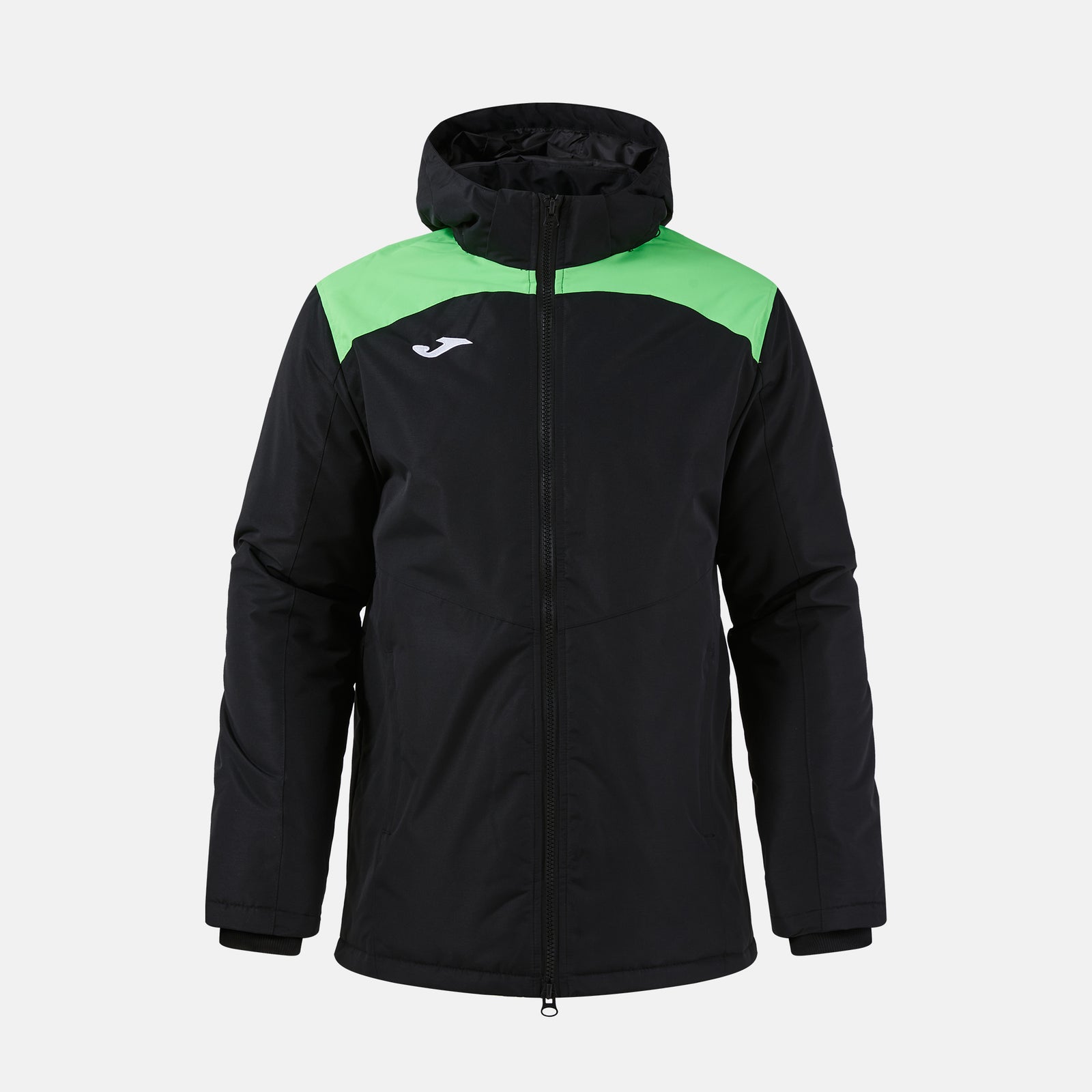 Joma Trivor II Anorak Jacket - Black/Green Fluor