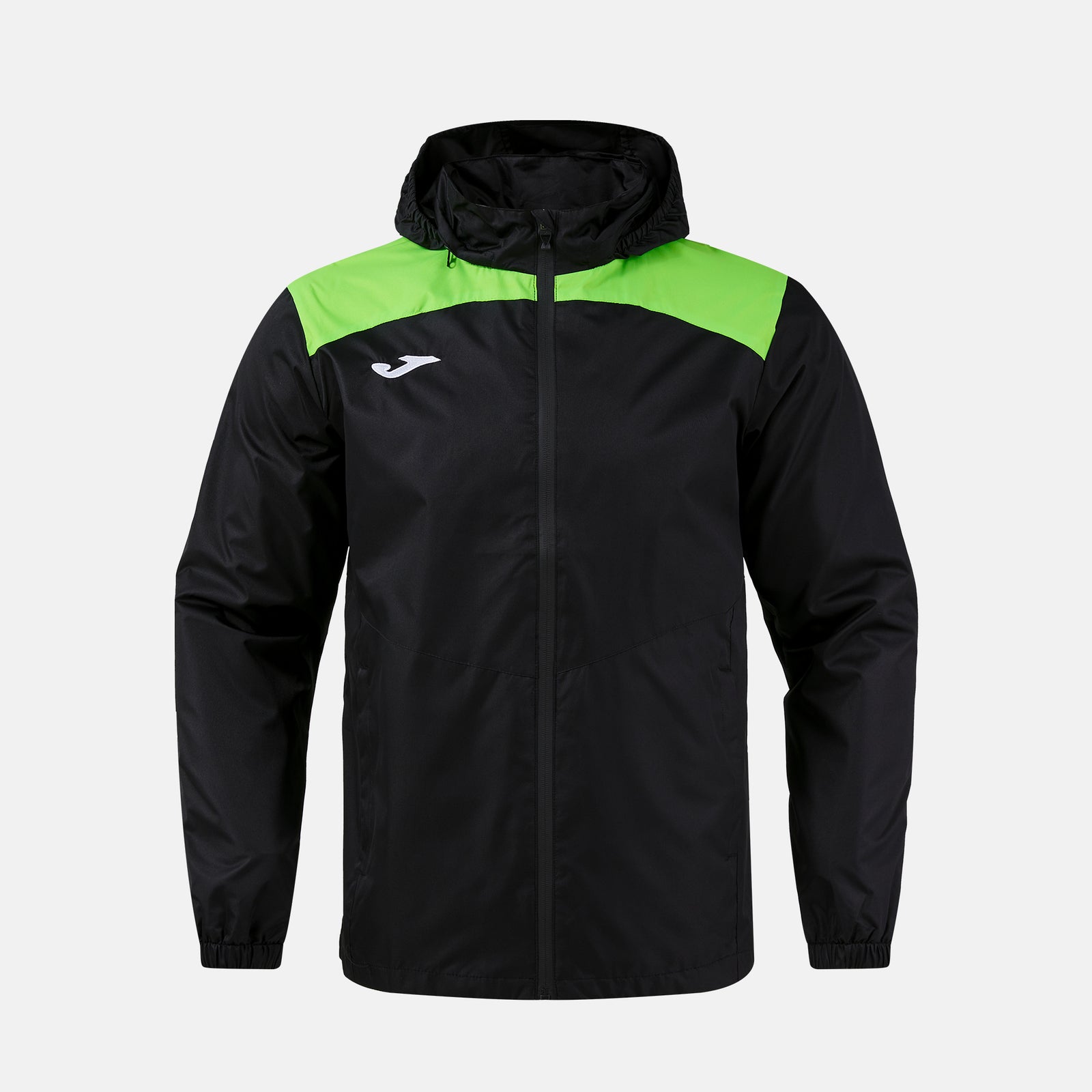 Joma Trivor II Rain Jacket - Black/Green Fluor