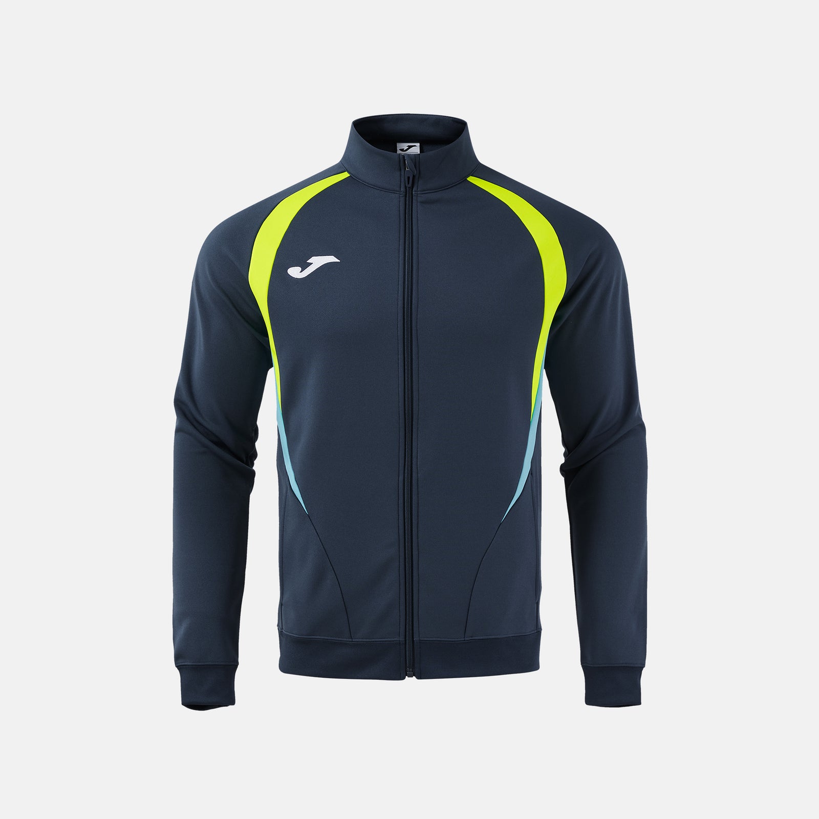 Joma Championship 20 Track Jacket - Dark Navy/Yellow Fluor/Turquoise Fluor