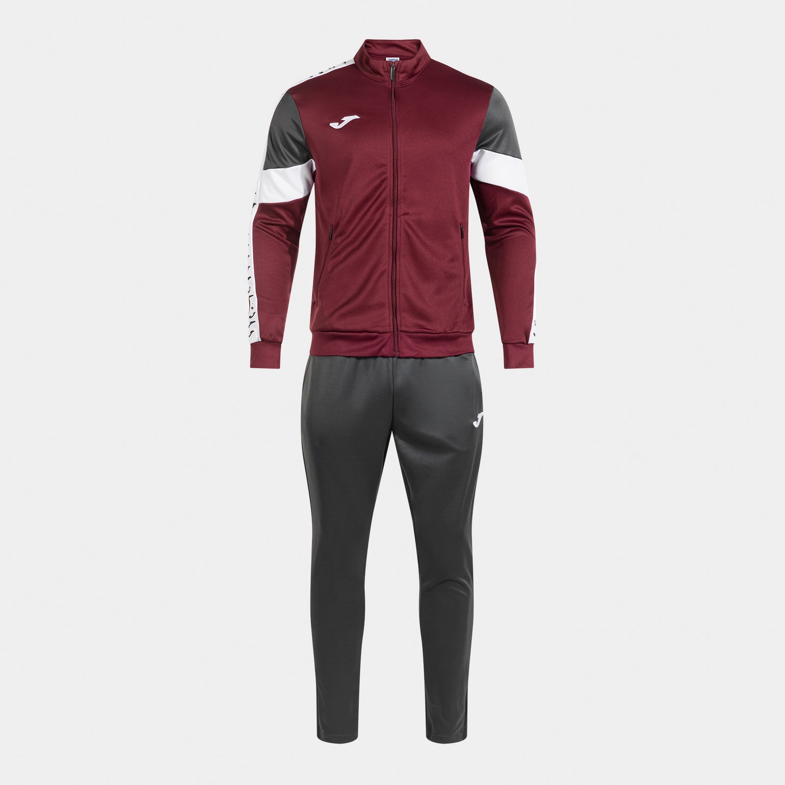 Joma Heroic Tracksuit - Burgundy/Anthracite/White