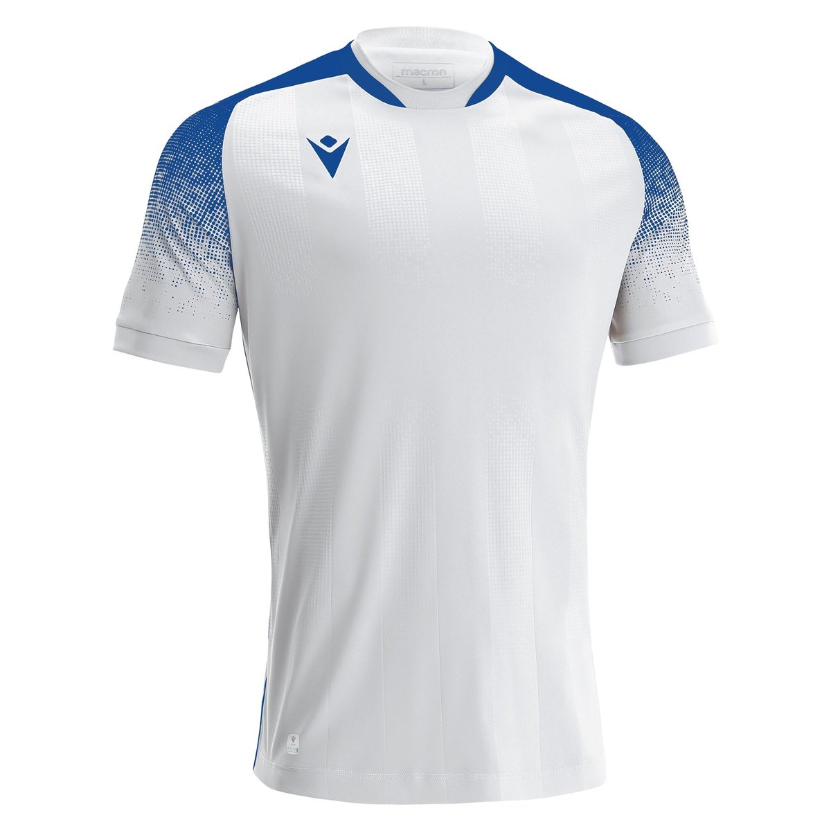 macron TAKE 14 シャツ Lサイズ 白/青 Macron Alioth Eco - White/Royal Blue - footballkitsdirect.com