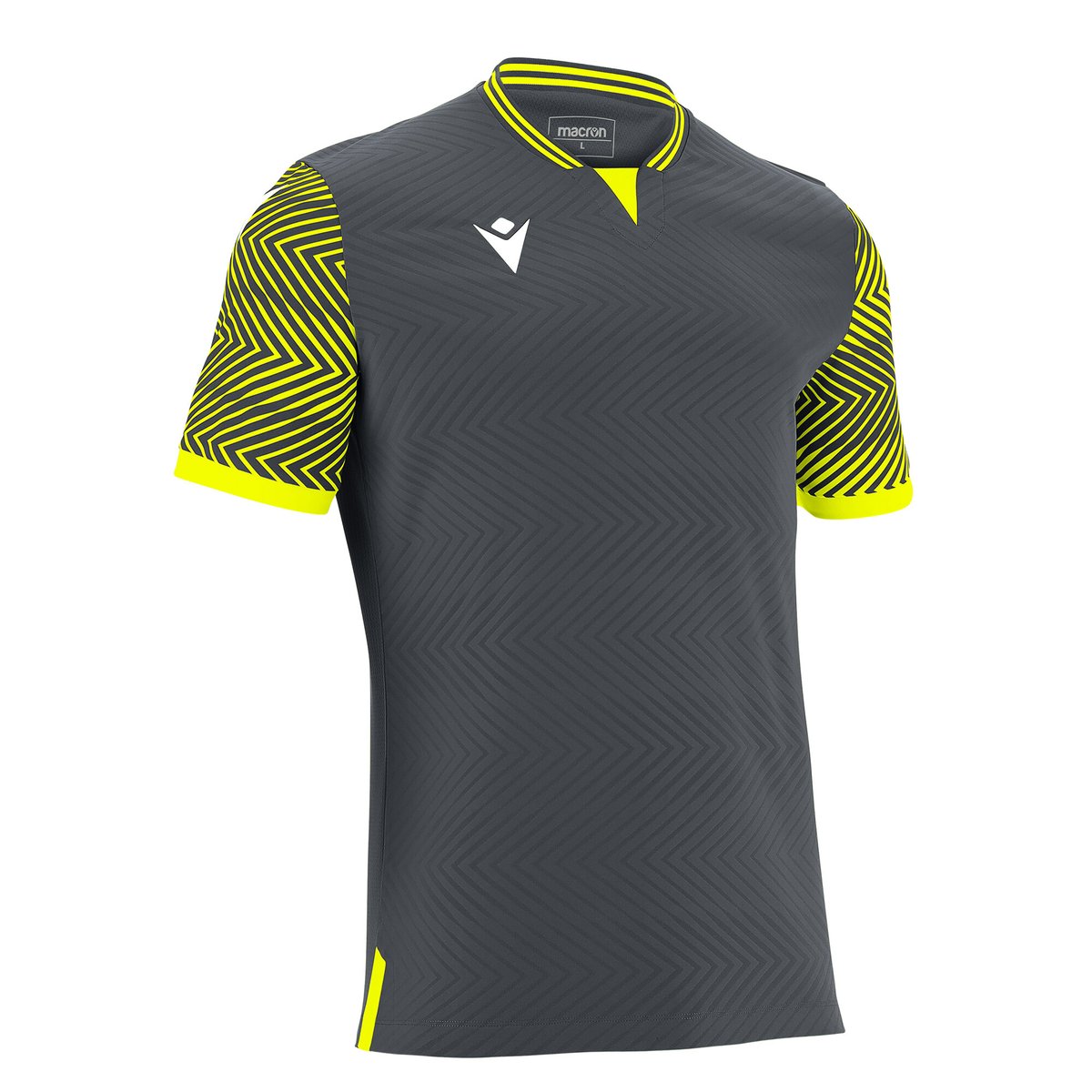 Macron Tureis Eco Shirt - Anthracite/Neon Yellow