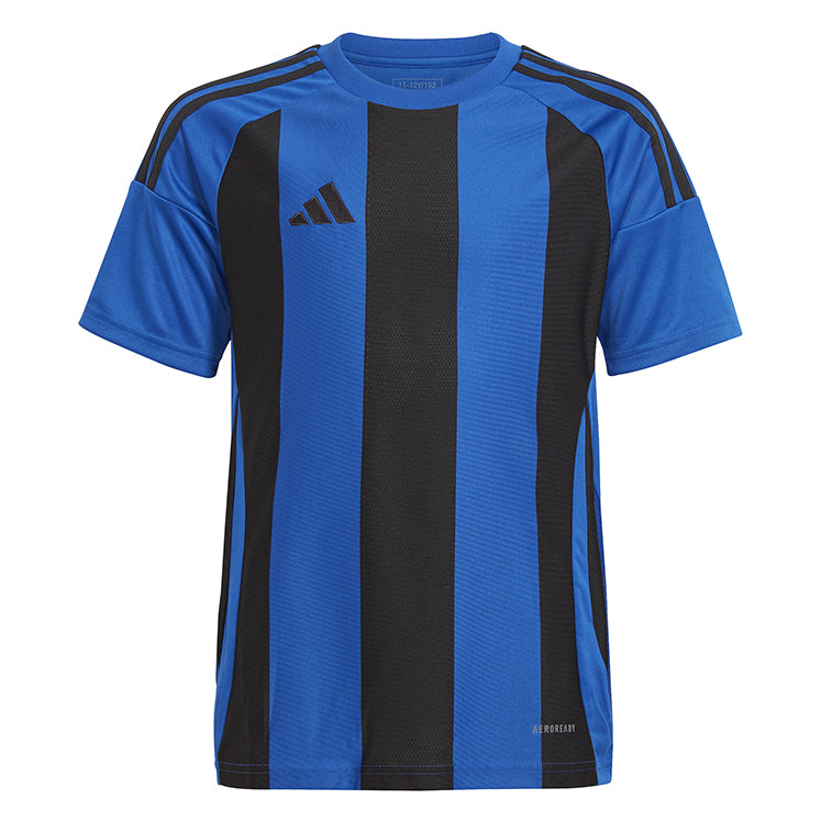 Adidas black with blue stripes sale