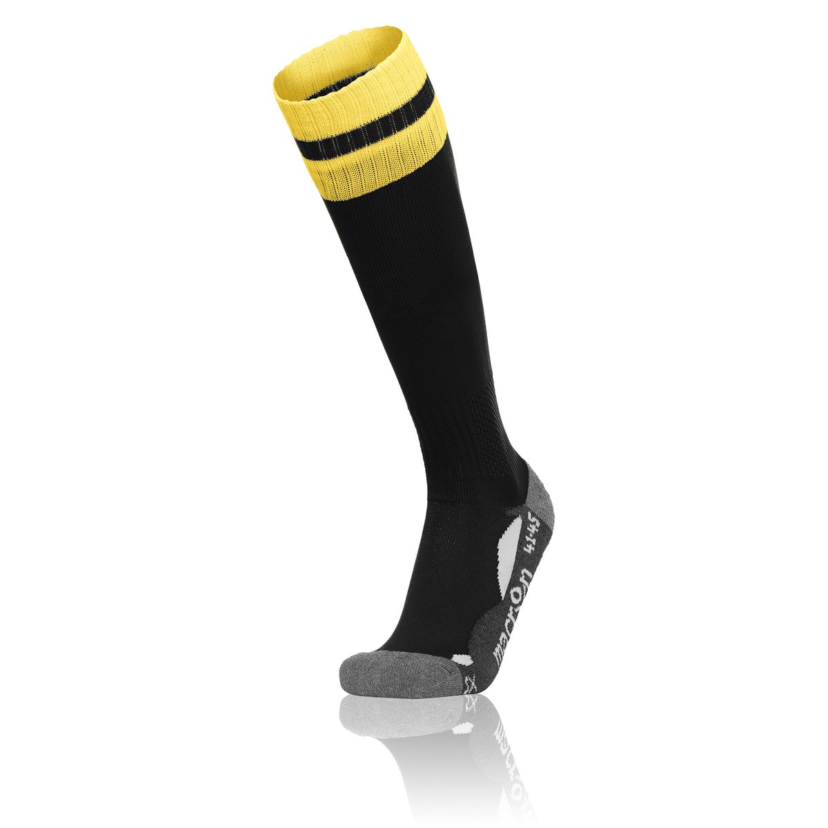 Macron Azlon Match Sock - Black/Yellow (Pack of 5)