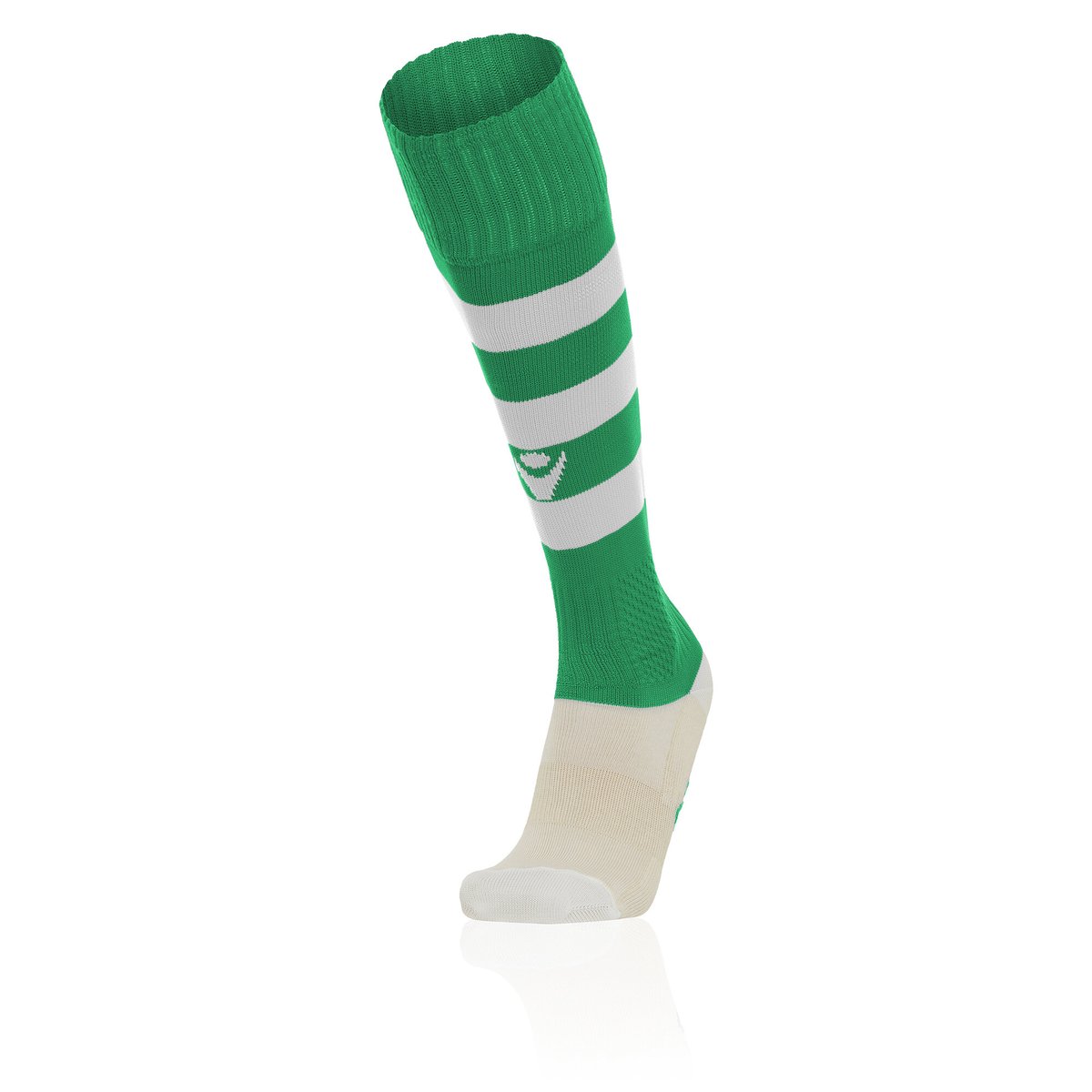 Macron Hoops Match Sock - Green/White (Pack of 5)