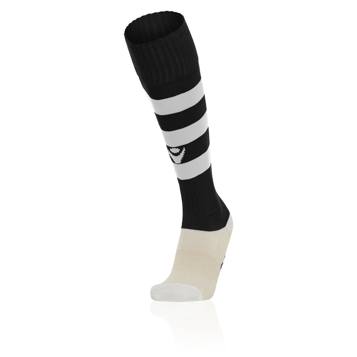 Macron Hoops Match Sock - Black/White (Pack of 5)