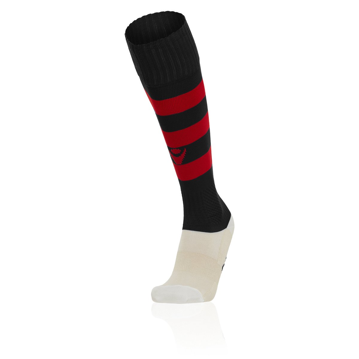 Macron Hoops Match Sock - Black/Red (Pack of 5)