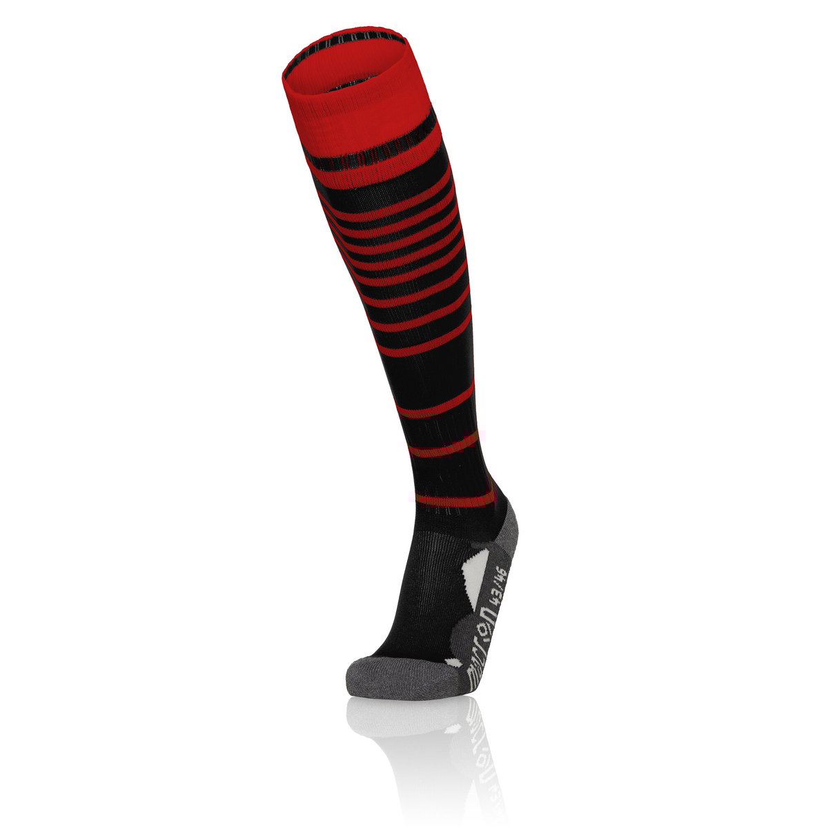 Macron Target Match Sock - Black/Red (Pack of 5)