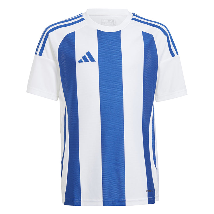Adidas Striped 24 Jersey White/Team Royal Blue