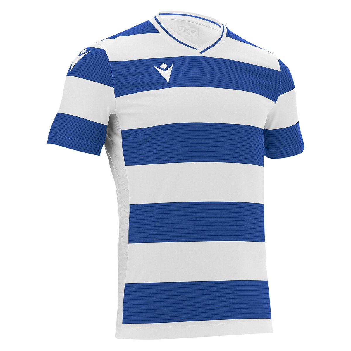 macron TAKE 14 シャツ Lサイズ 白/青 Macron Alcyon Eco - White/Royal Blue - footballkitsdirect.com