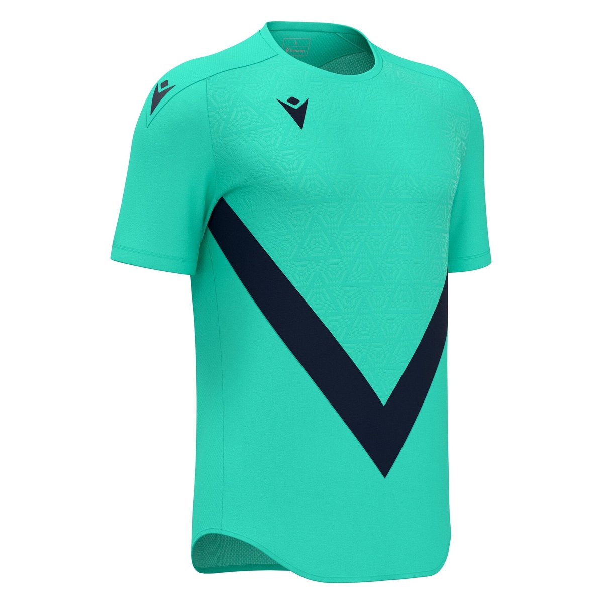 Macron Wisp Shirt - Turquoise/Navy