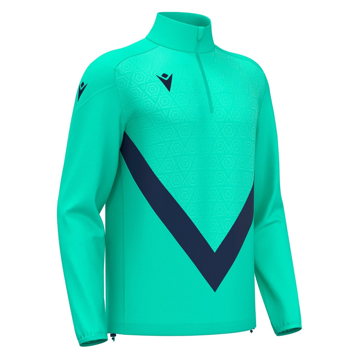 Macron Anduin 1/4 Zip Top - Turquoise/Navy