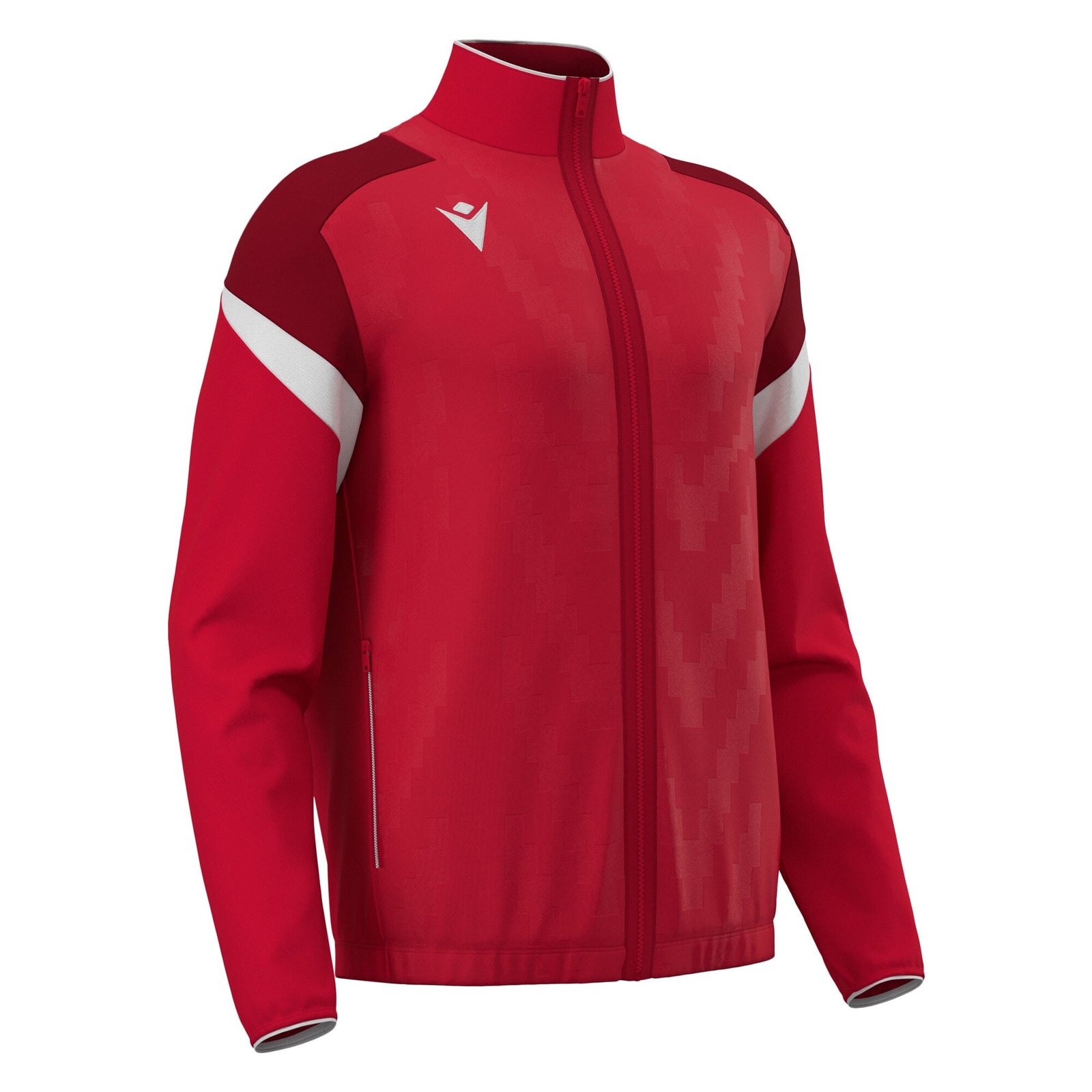 Macron Odin Full Zip Sweatshirt - Red/White