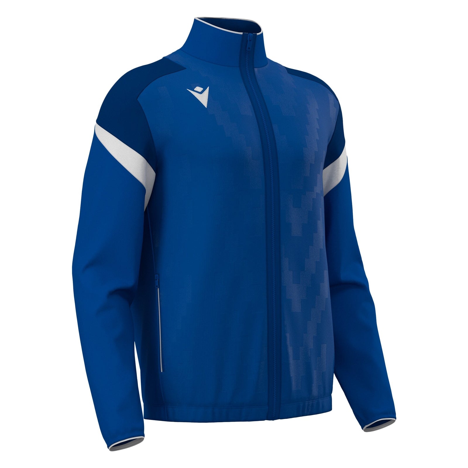 Macron Odin Full Zip Sweatshirt - Royal Blue/White