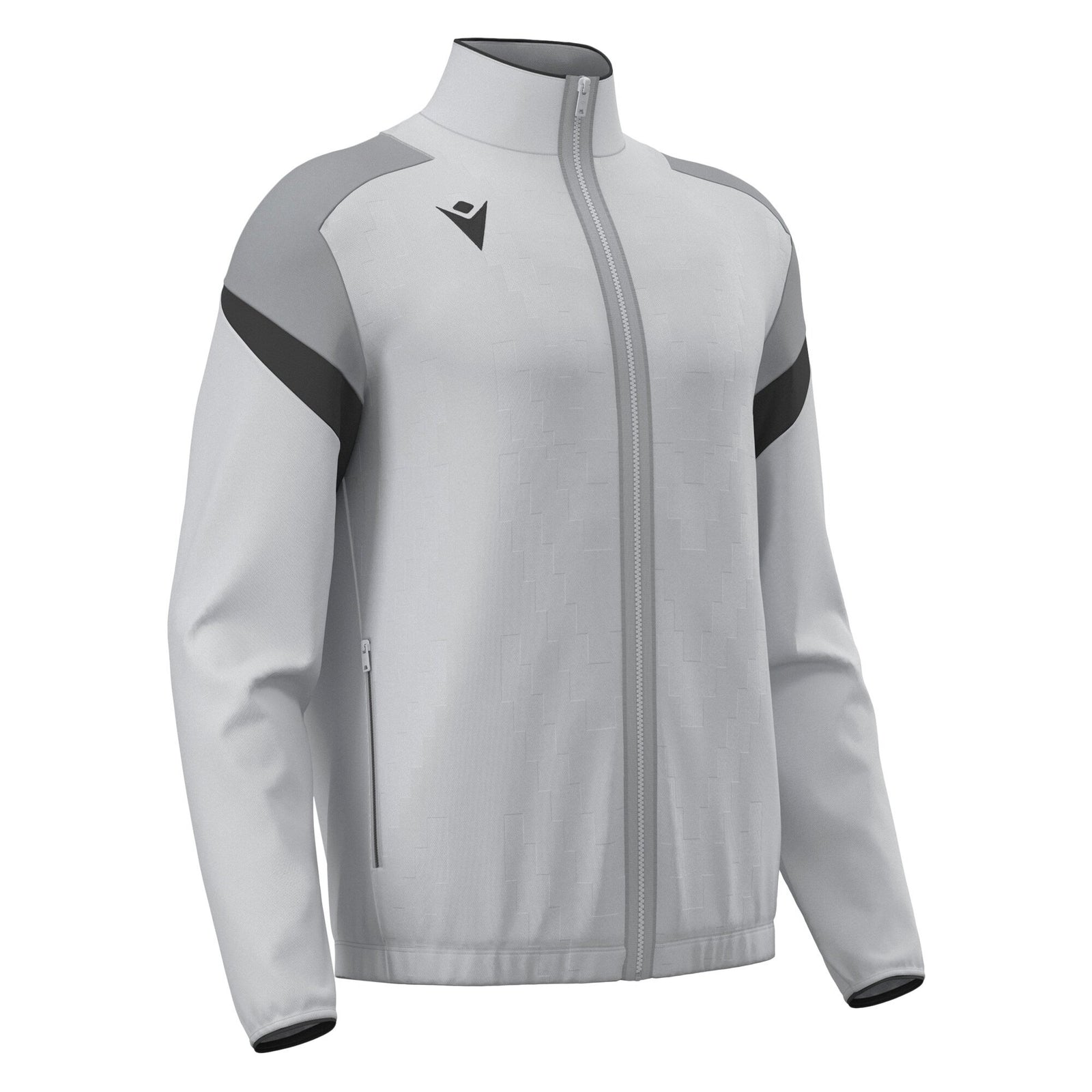 Macron Odin Full Zip Sweatshirt - Stone Grey/Anthracite